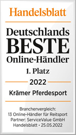 Auszeichnung Handelsblatt: Platz 1 der besten deutschen Online-Händler 2022 im Branchenvergleich