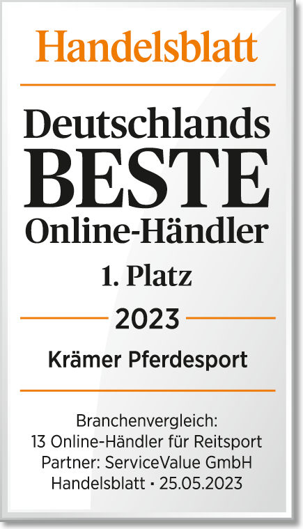 Auszeichnung Handelsblatt: Platz 1 der besten deutschen Online-Händler 2023 im Branchenvergleich