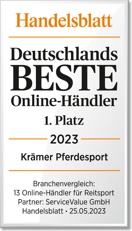 Auszeichnung Handelsblatt: Platz 1 der besten deutschen Online-H�ndler 2023 im Branchenvergleich