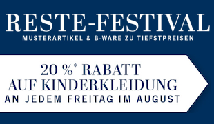 Reste-Festival - jeden Freitag