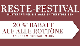 Reste-Festival - Jeden Freitag im Juni