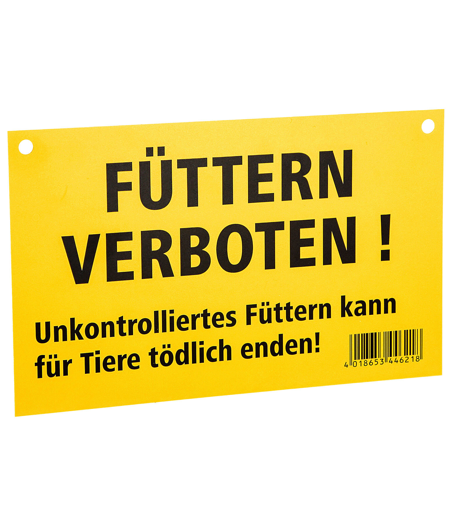 Warnschild F�ttern verboten