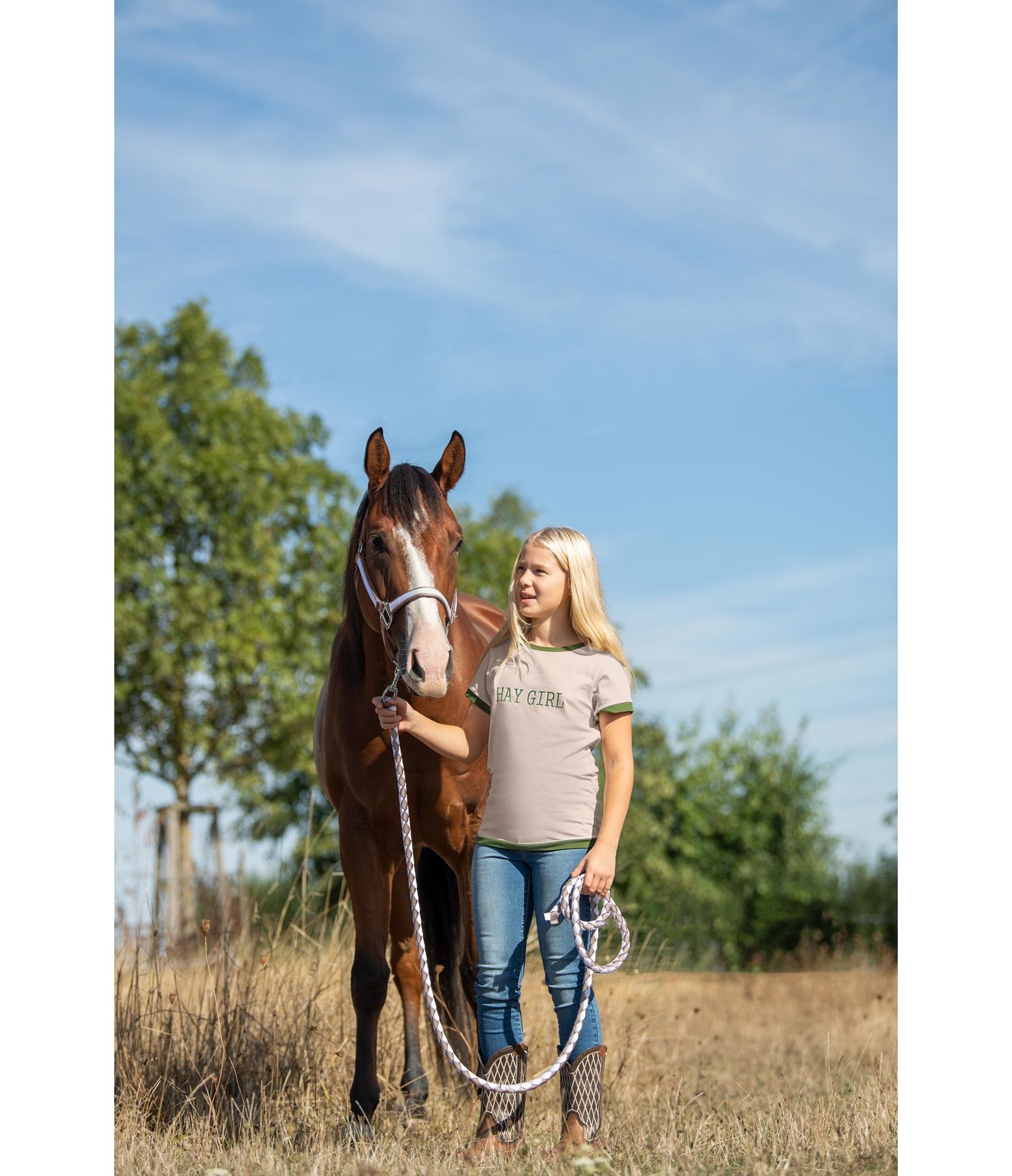 Kids T-Shirt Hay Girl