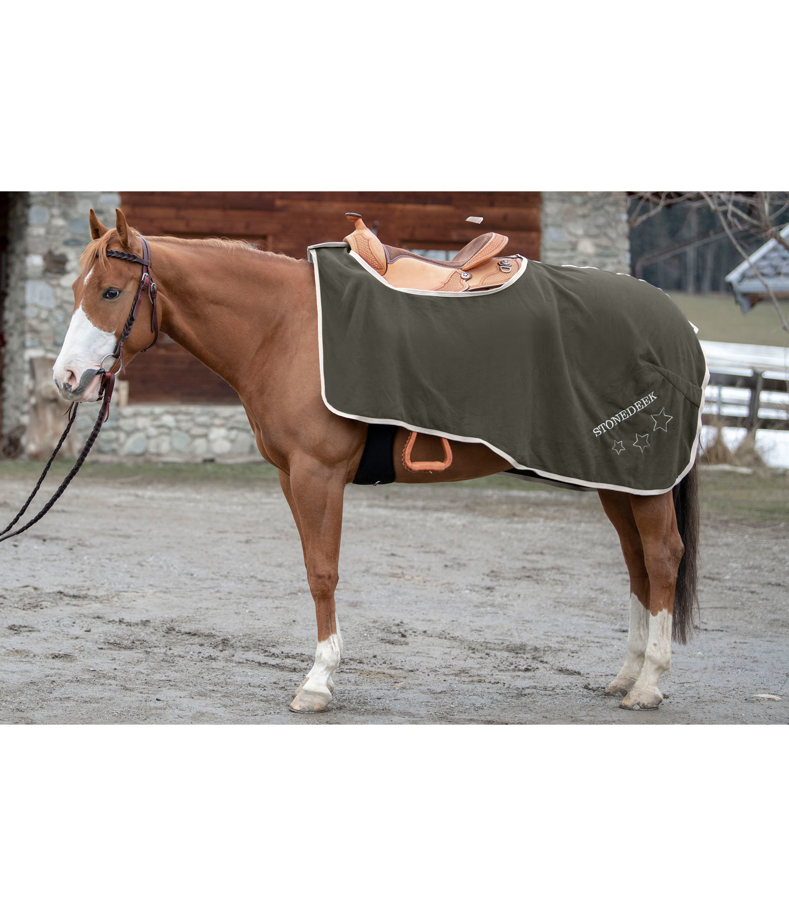 Fleece-Ausreitdecke Stella