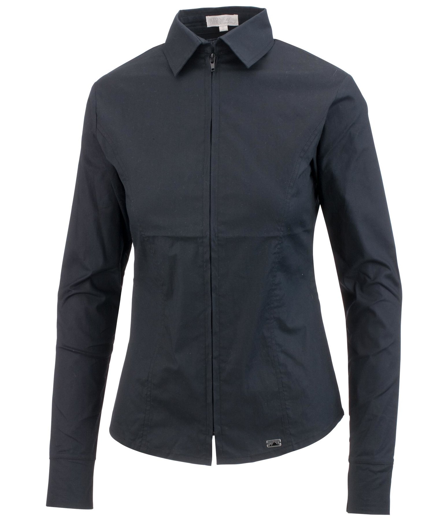 Zip Up Bluse