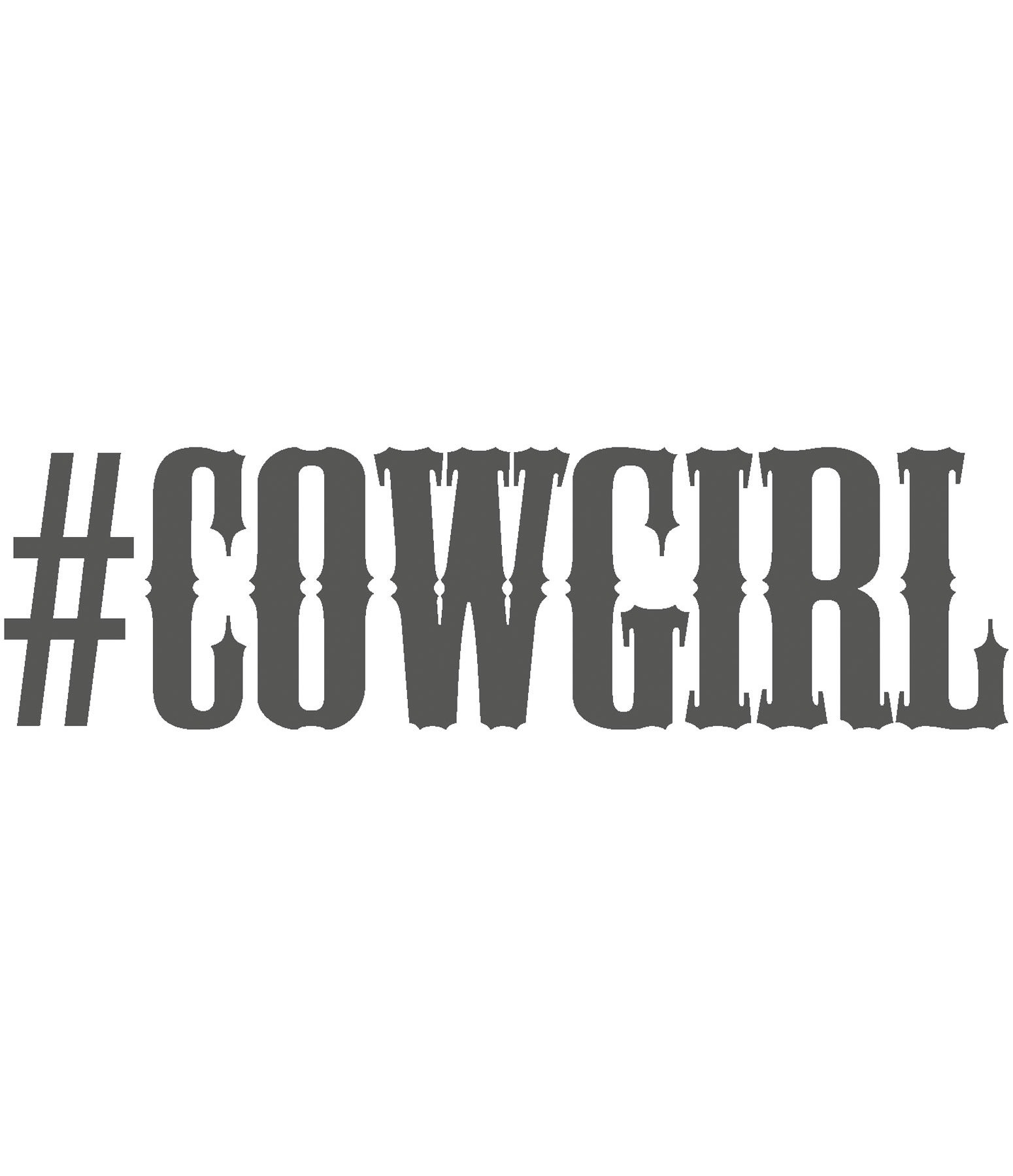Aufkleber Cowgirl 2