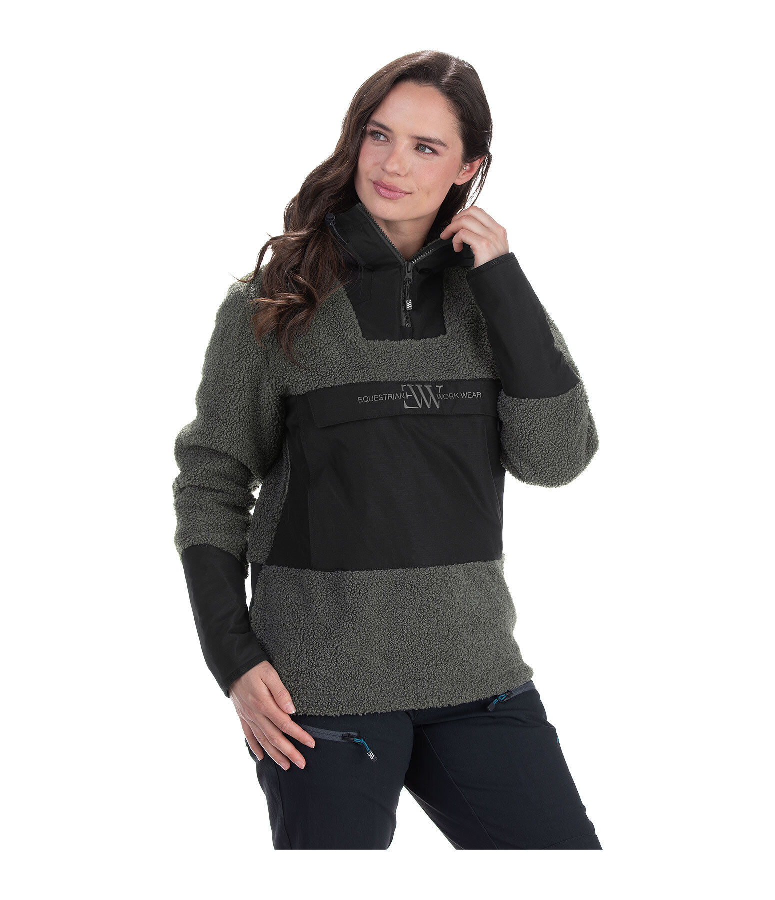 Kapuzen-Sherpa-Fleece-Hoodie