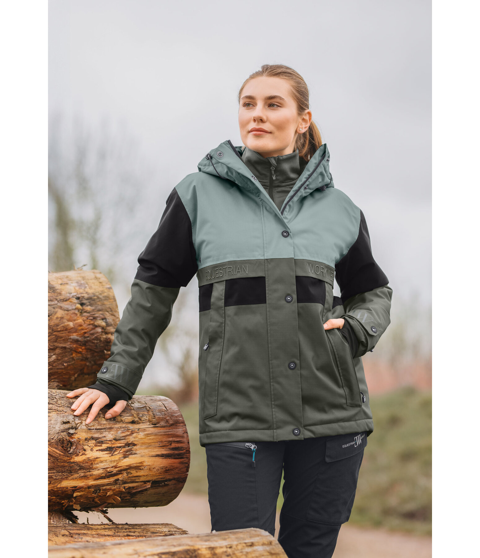 Outdoor-Kapuzen-Winterjacke