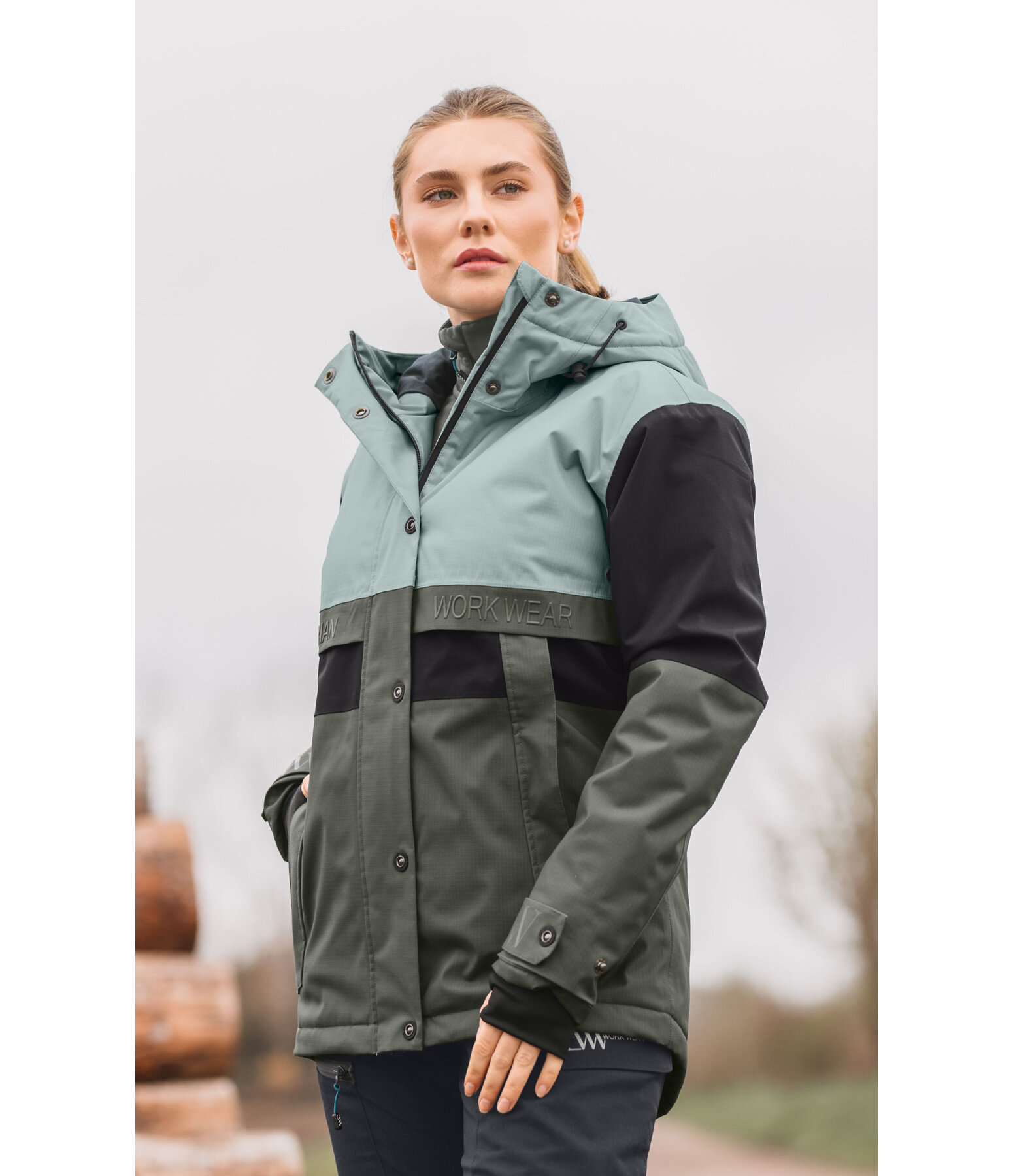 Outdoor-Kapuzen-Winterjacke