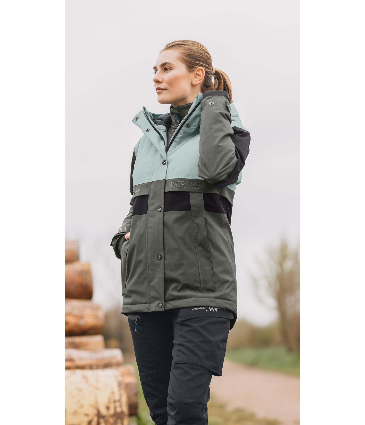 Outdoor-Kapuzen-Winterjacke