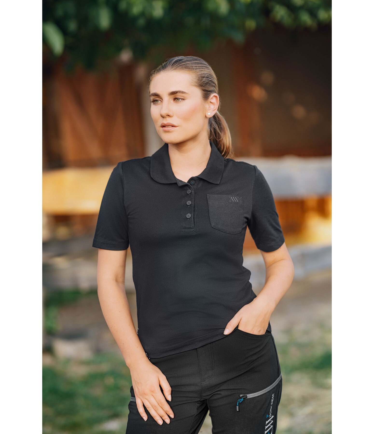 Baumwoll-Poloshirt