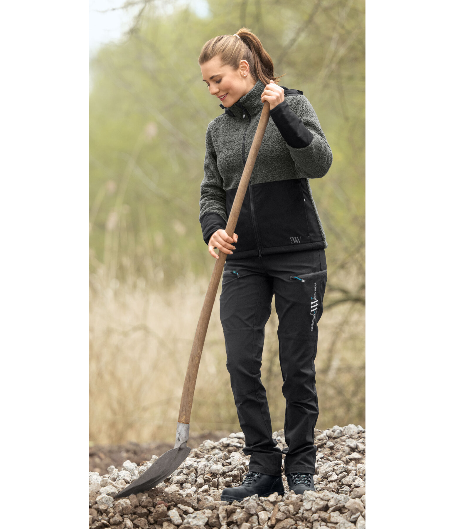 Sherpa-Jacke mit abnehmbarer Kapuze