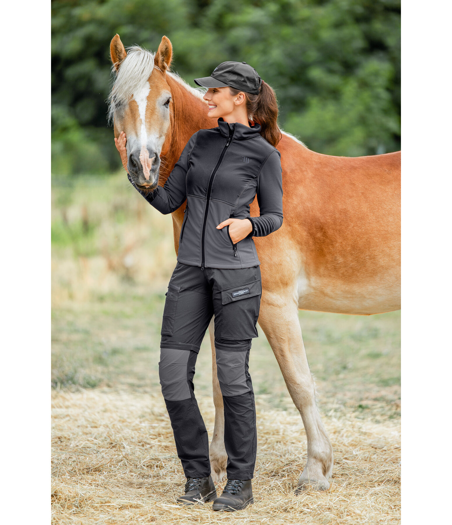 Hybrid-Fleecejacke Waffle