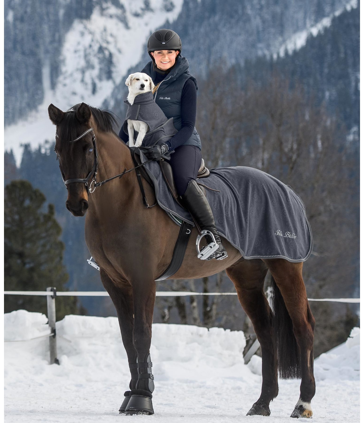 Hunde Fleecemantel Mandala Impression Krämer Pferdesport