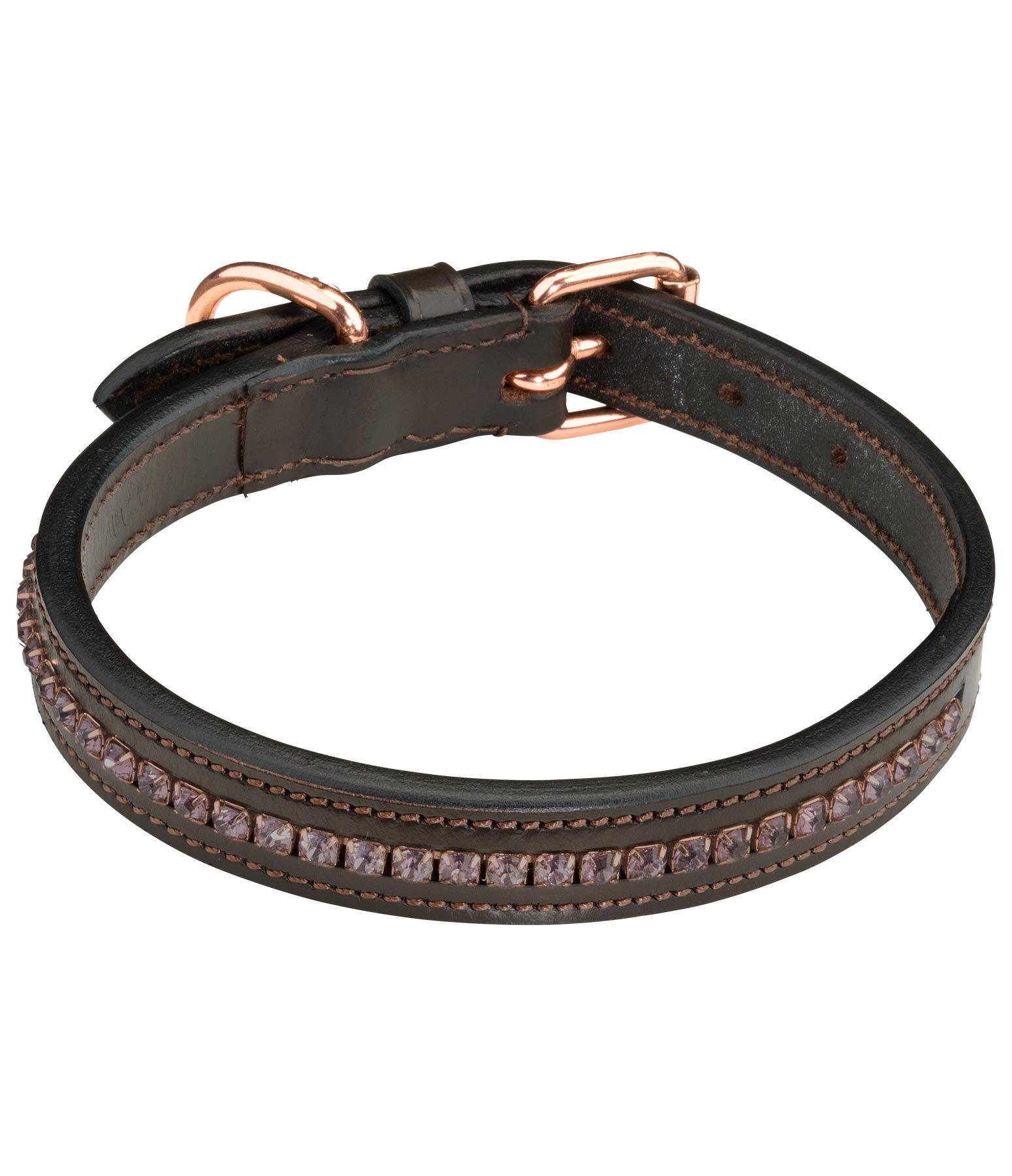 Leder-Hundehalsband Crystal Rose