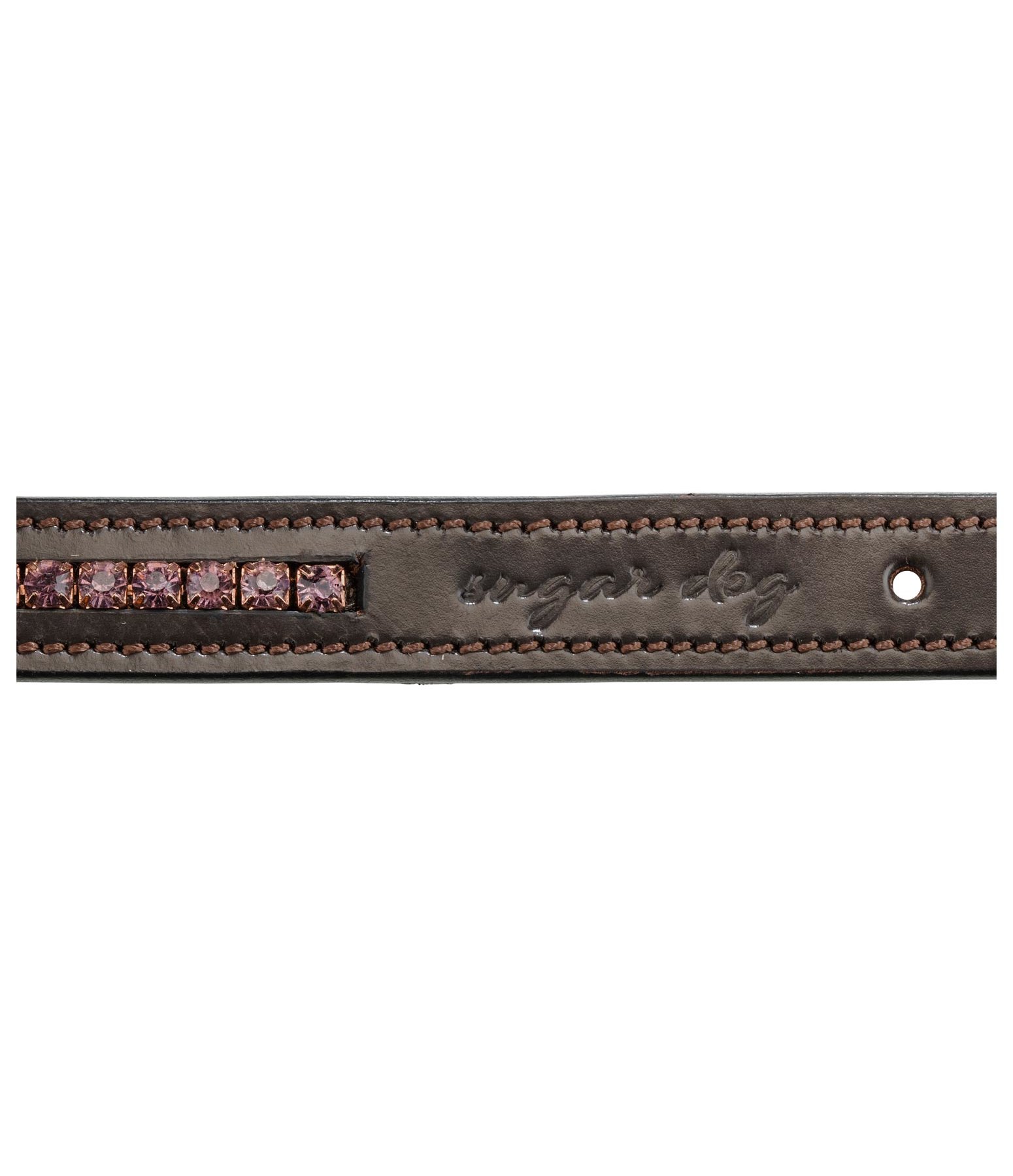 Leder-Hundehalsband Crystal Rose