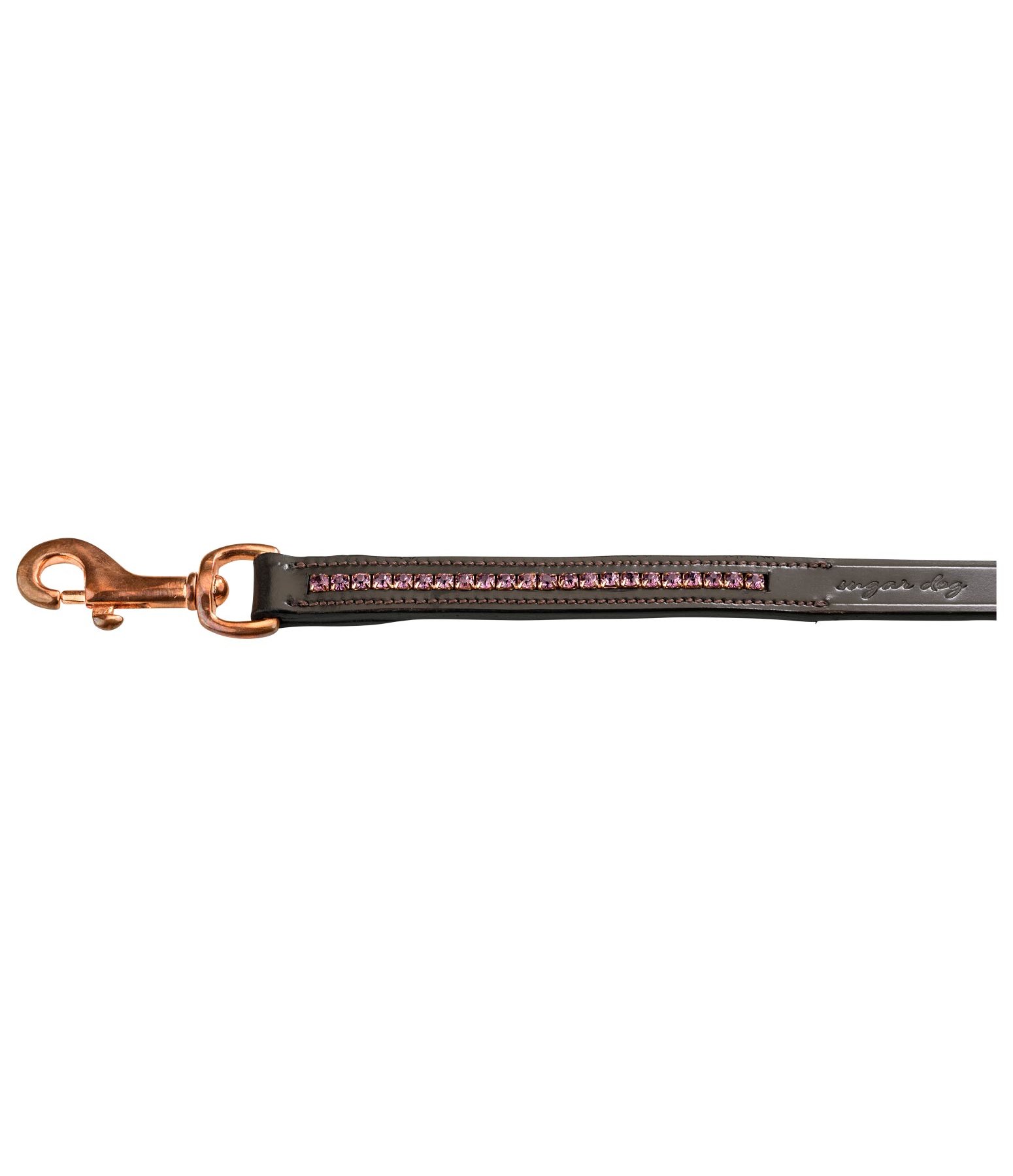 Leder-Hundeleine Crystal Rose