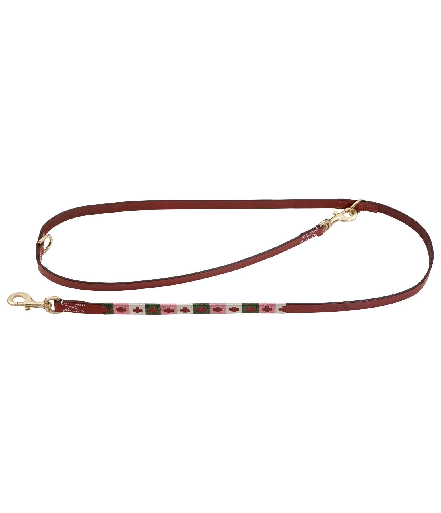 Set: Lederhalsband und -leine Polo Sports