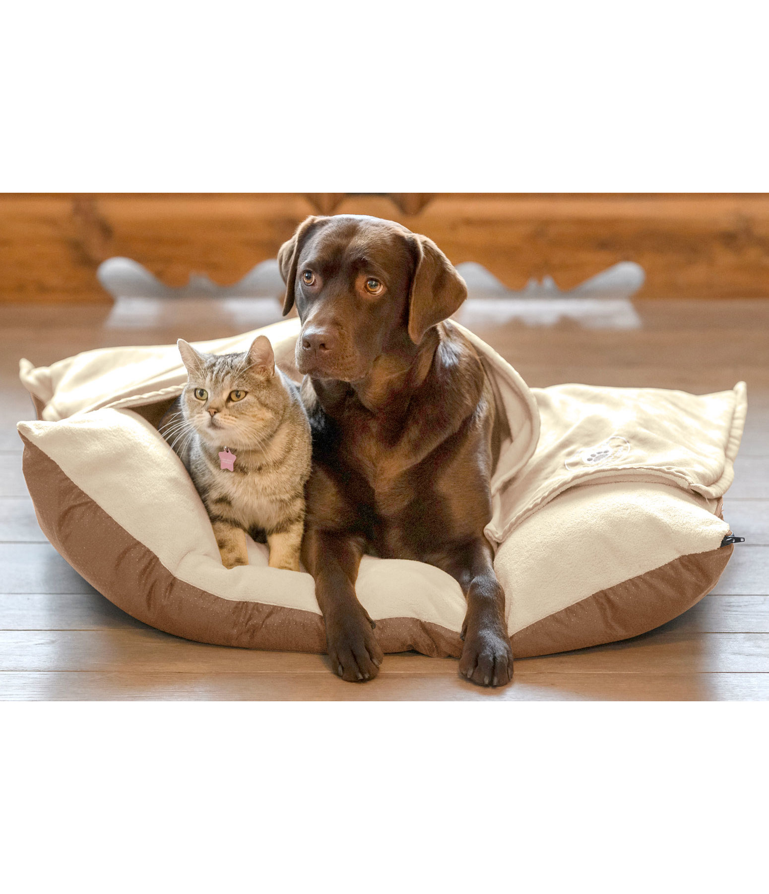 Hundekissen Wisper mit Zudecke