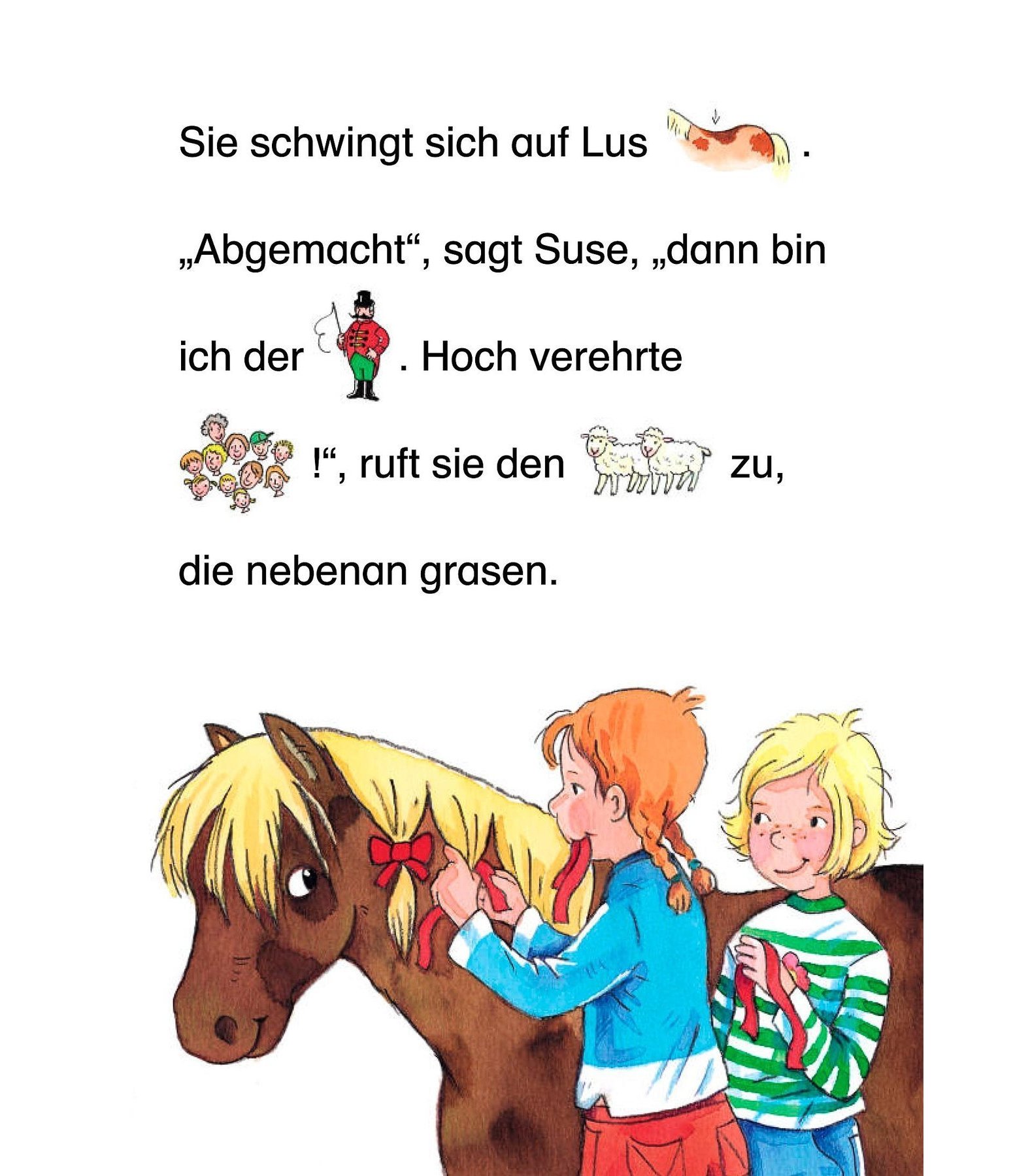 Lesen lernen mit Ponygeschichten