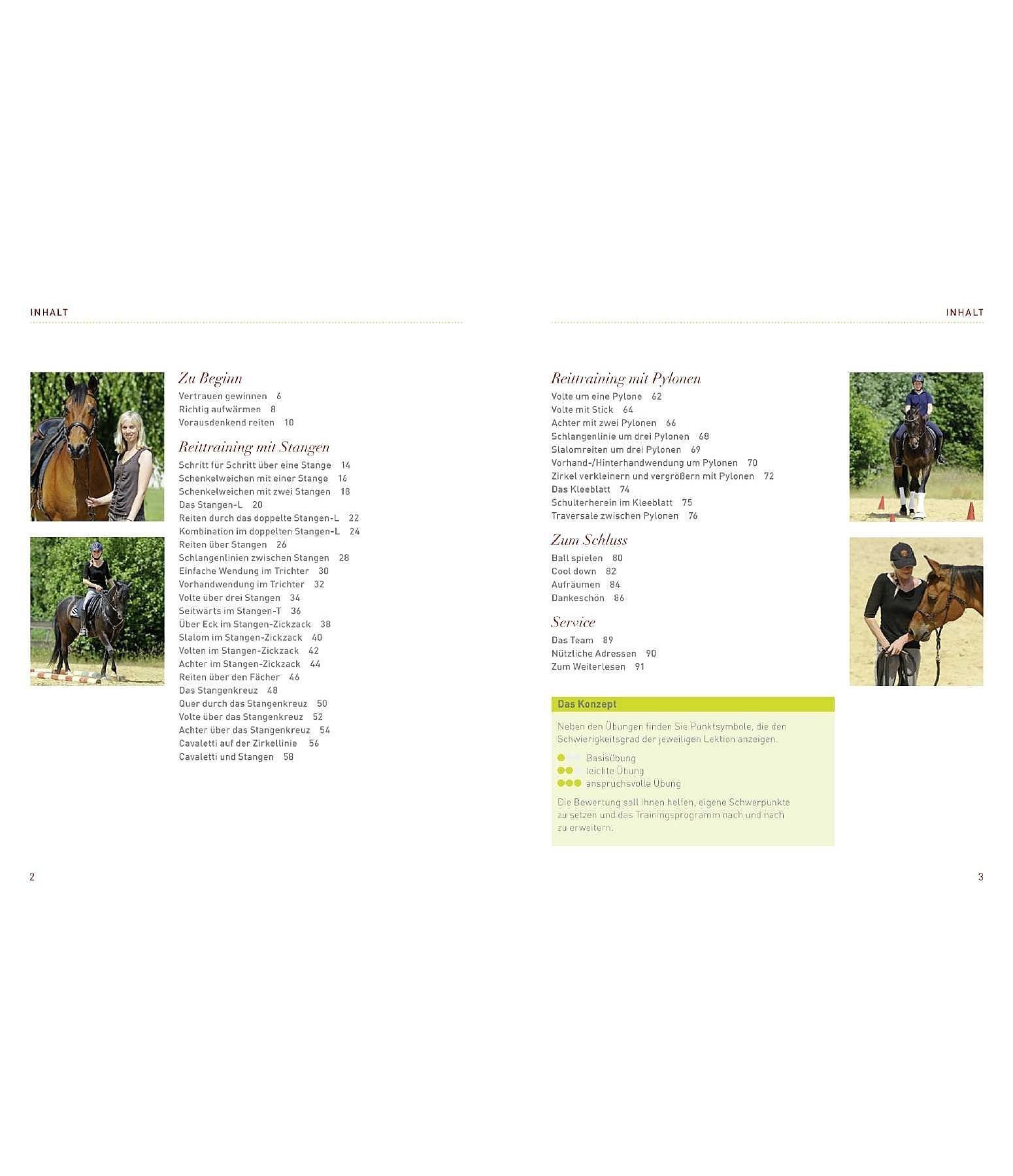 Die besten Übungen - Reittraining mit Stangen und Pylonen