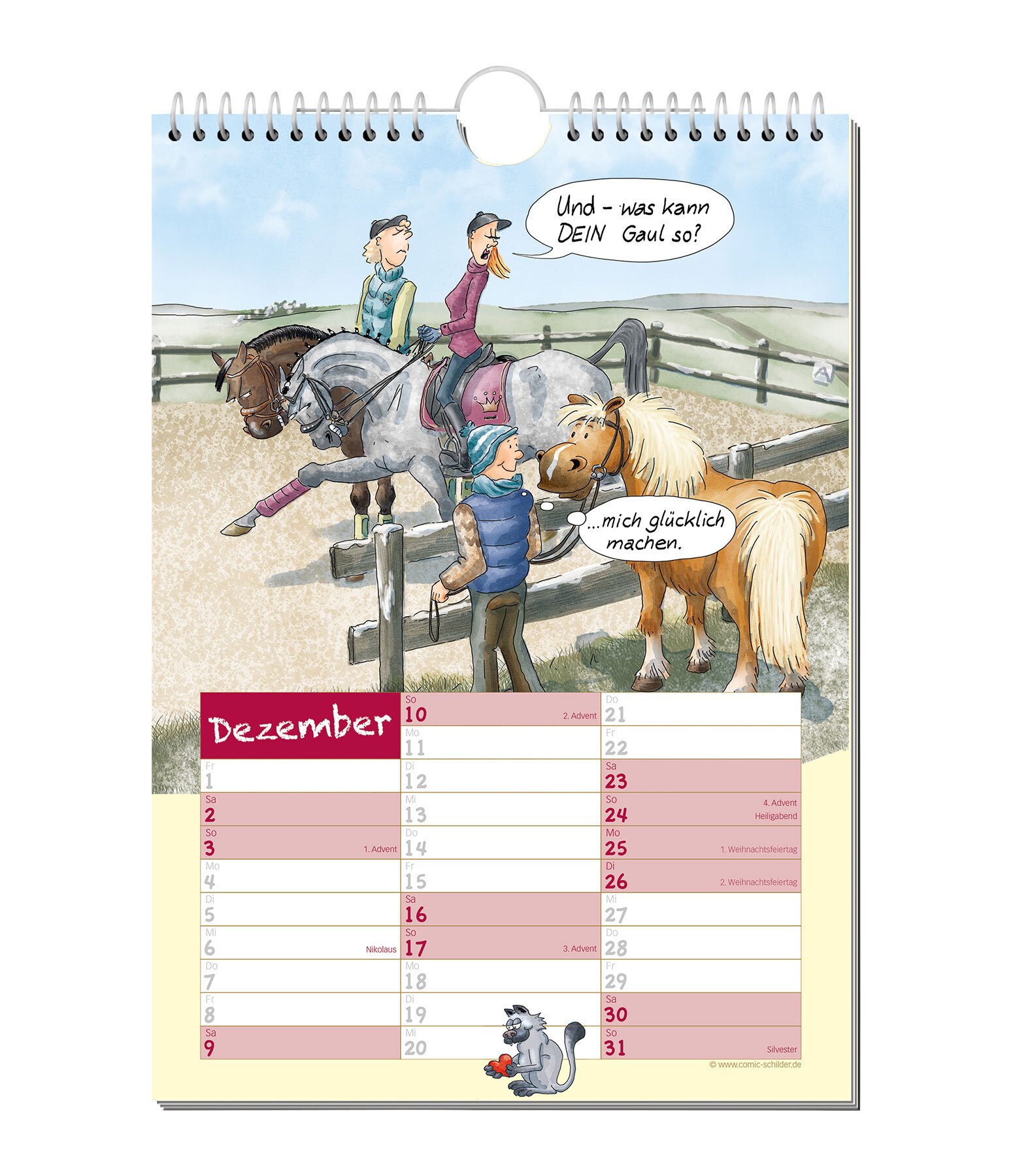 Geschichten vom Pferd - Comic Kalender 2026