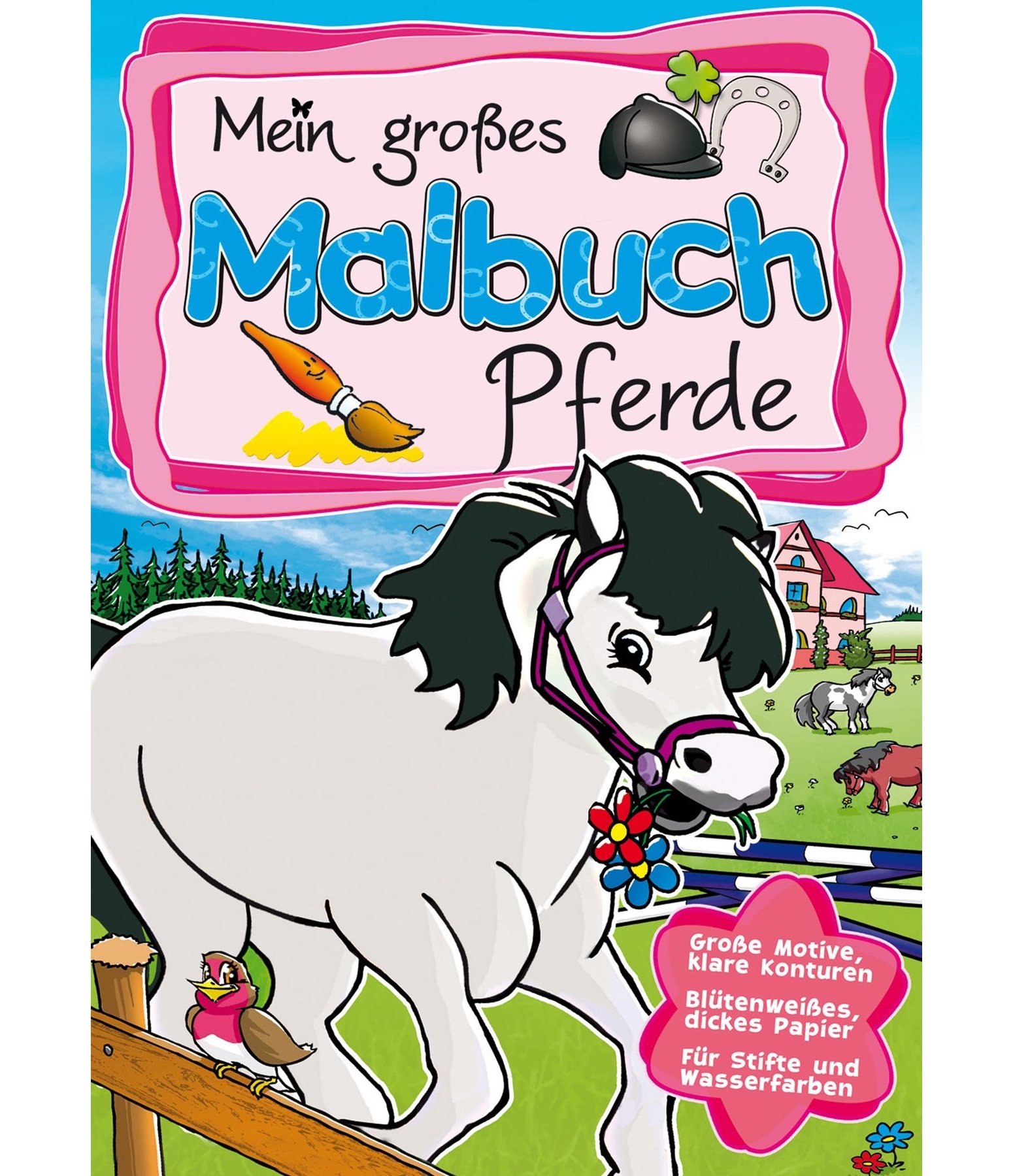 Mein großes Malbuch Pferde - Kinderbücher - Krämer Pferdesport