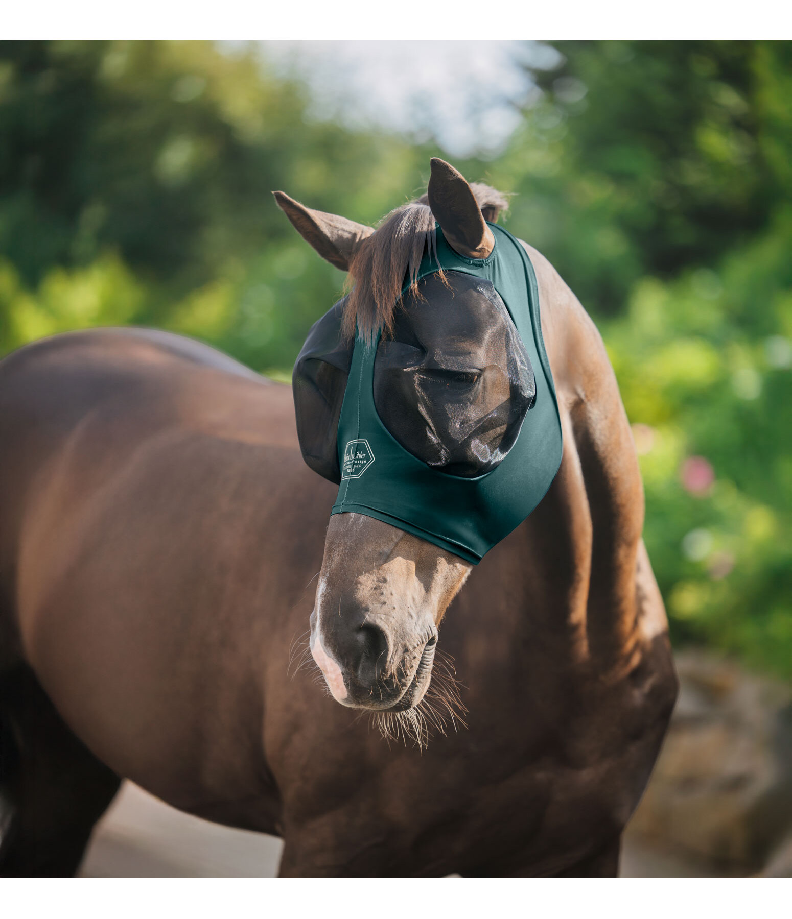 Fliegenmaske Stretch Comfort Ear Free mit Reiverschluss
