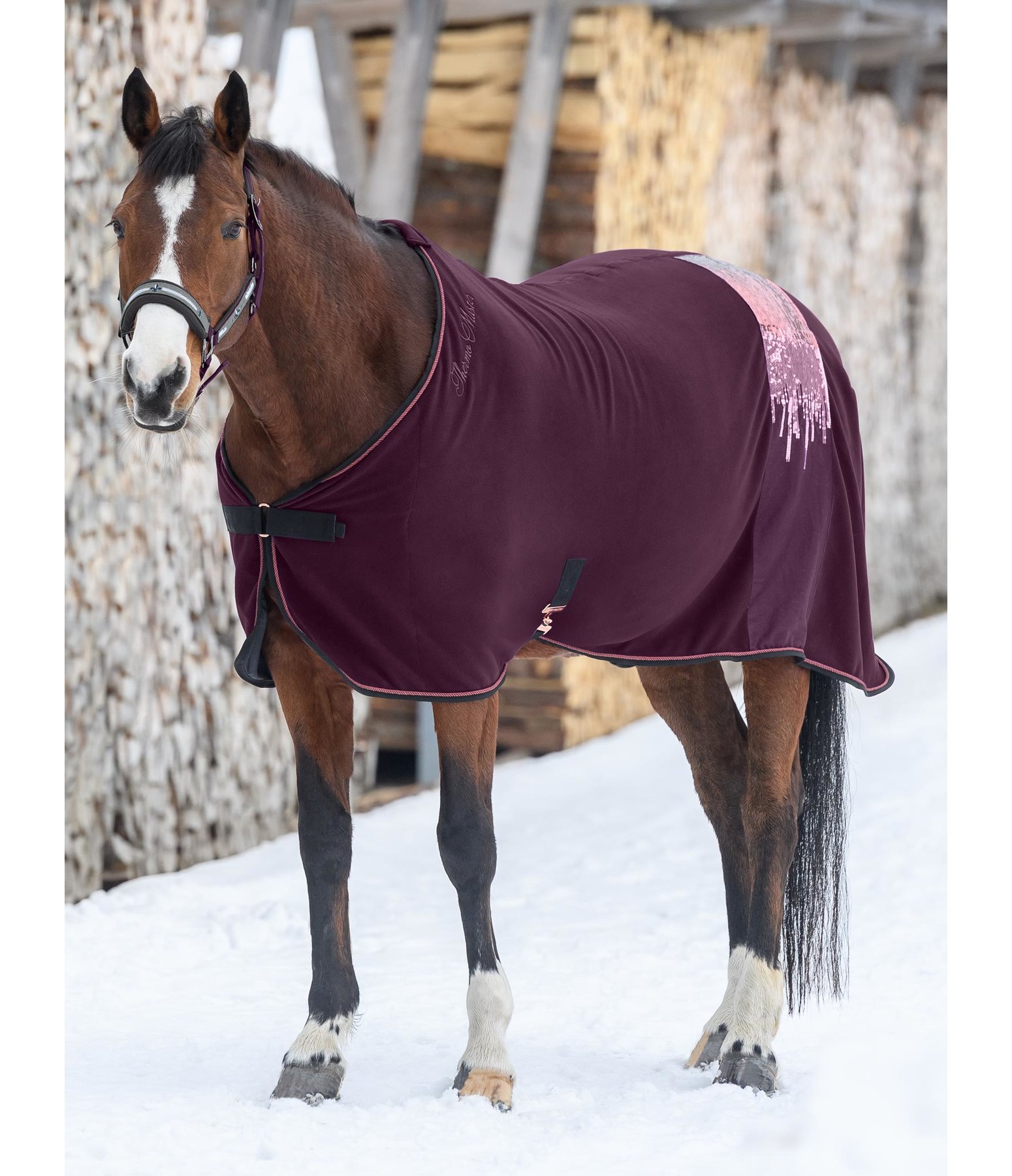 Fleece-Ausreitdecke Rising Sequins