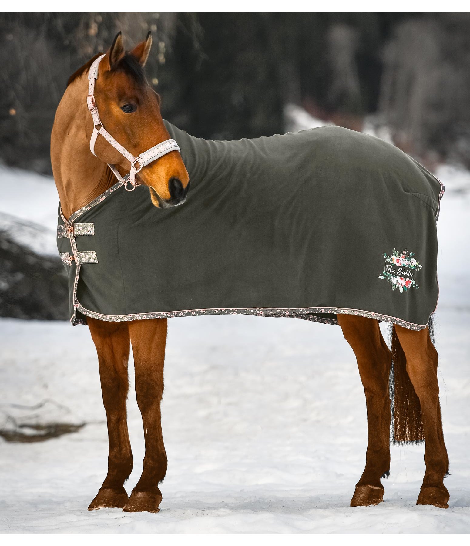 Fleece-Abschwitzdecke Romantic Roses