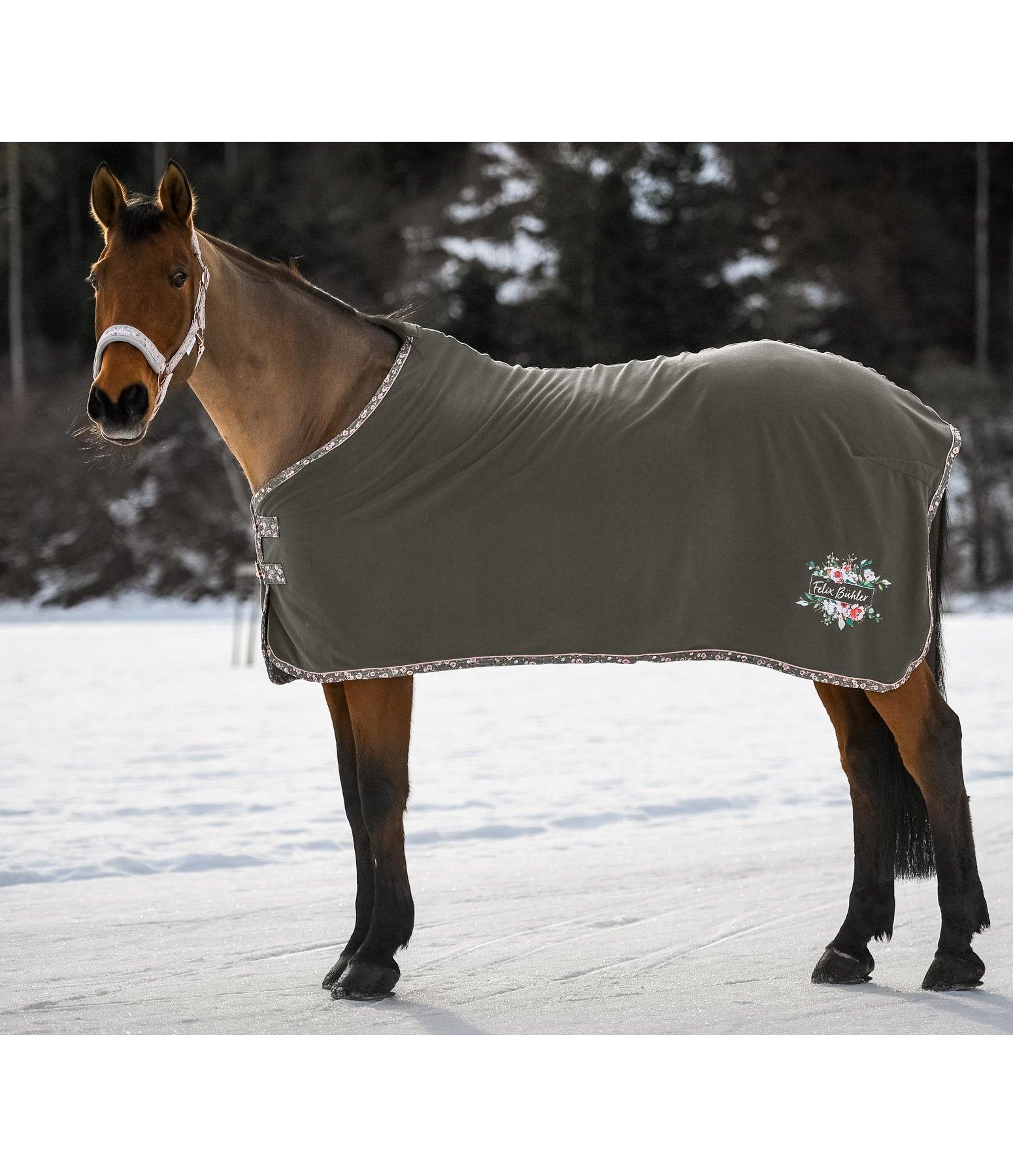 Fleece-Abschwitzdecke Romantic Roses