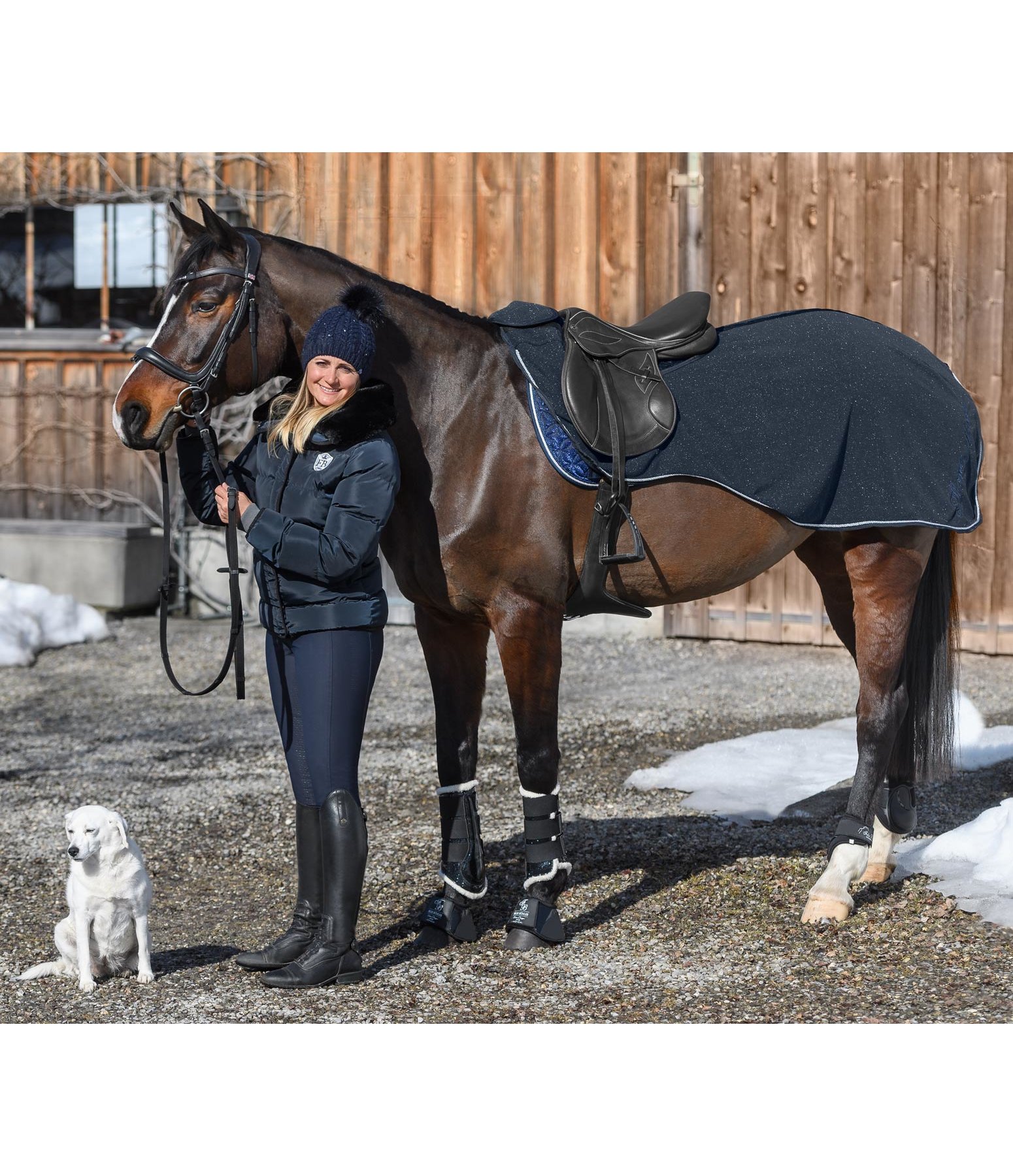 Fleece-Ausreitdecke Moonlight