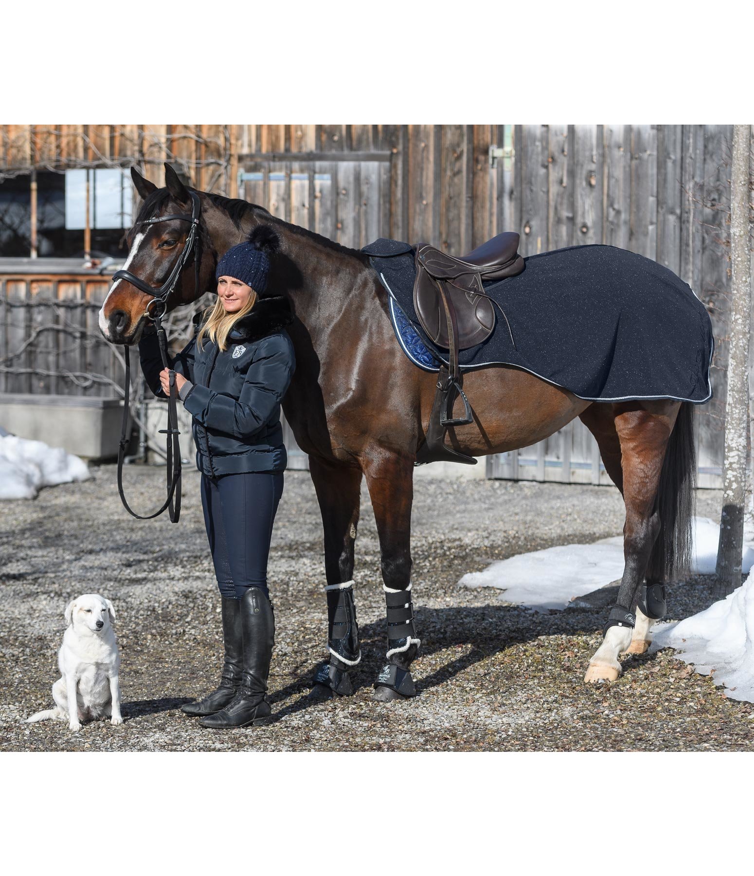 Fleece-Ausreitdecke Moonlight