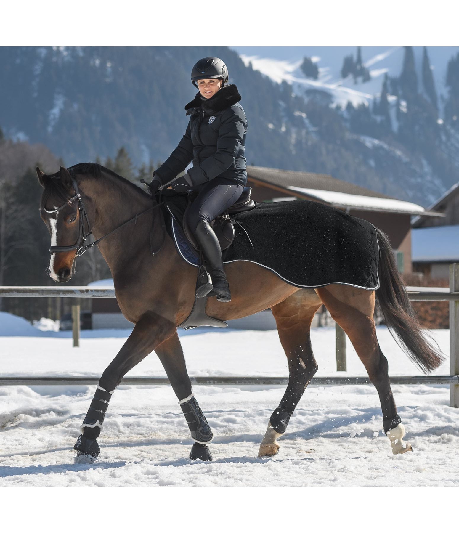 Fleece-Ausreitdecke Moonlight