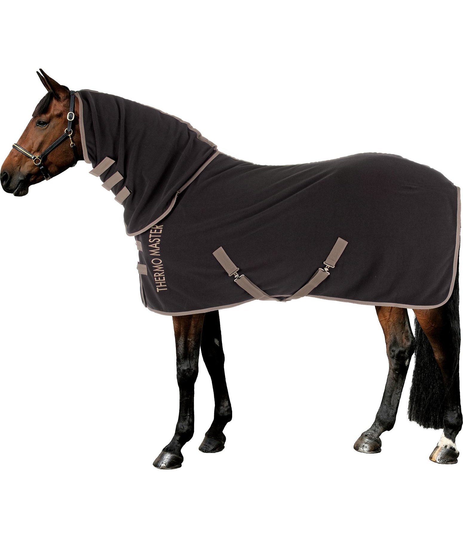 Terry Towel Abschwitzdecke mit einrollbarem Halsteil