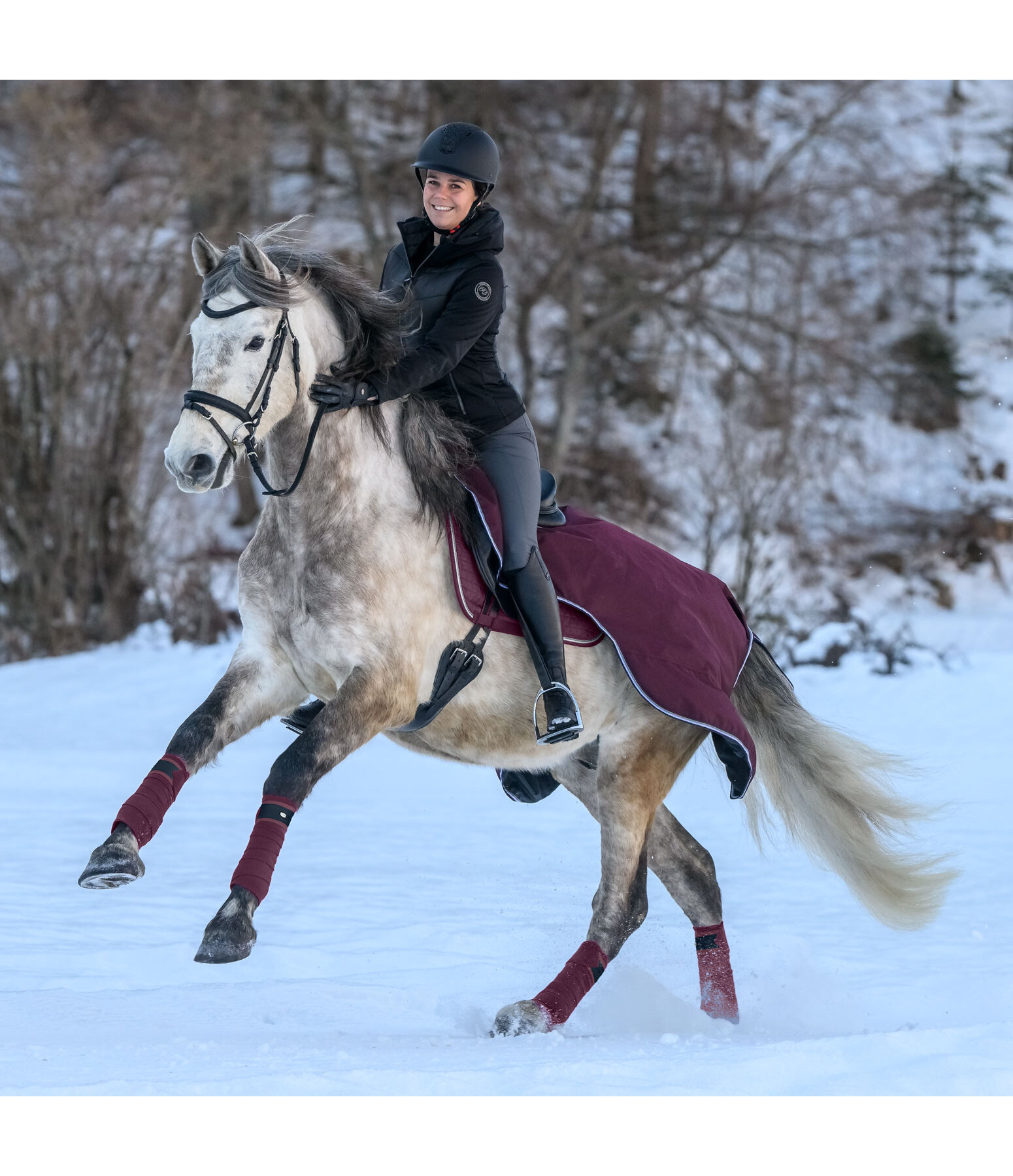 Regen-Ausreitdecke Kallie mit Fleecefutter, 50 g