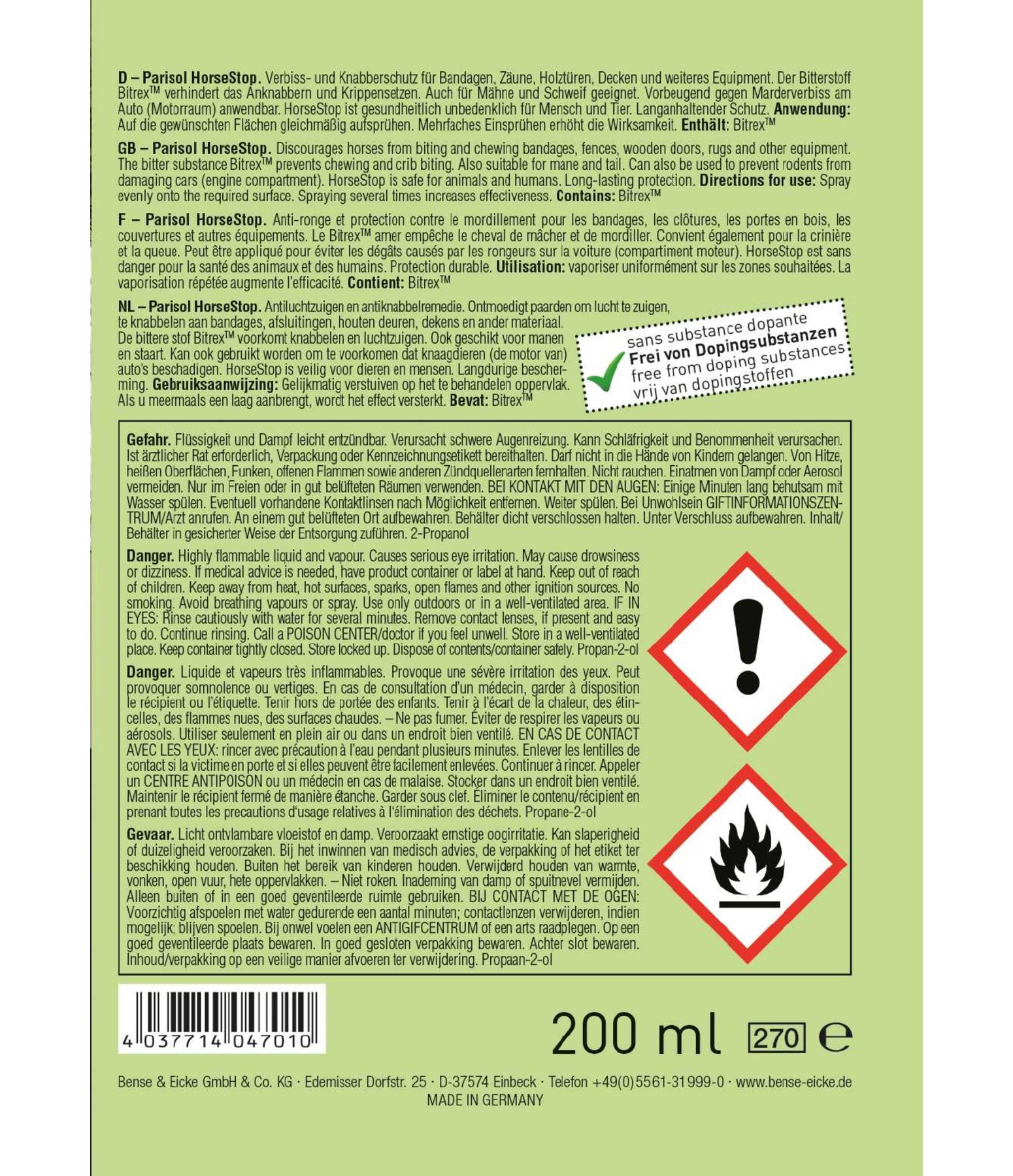 HorseStop Antiverbissspray