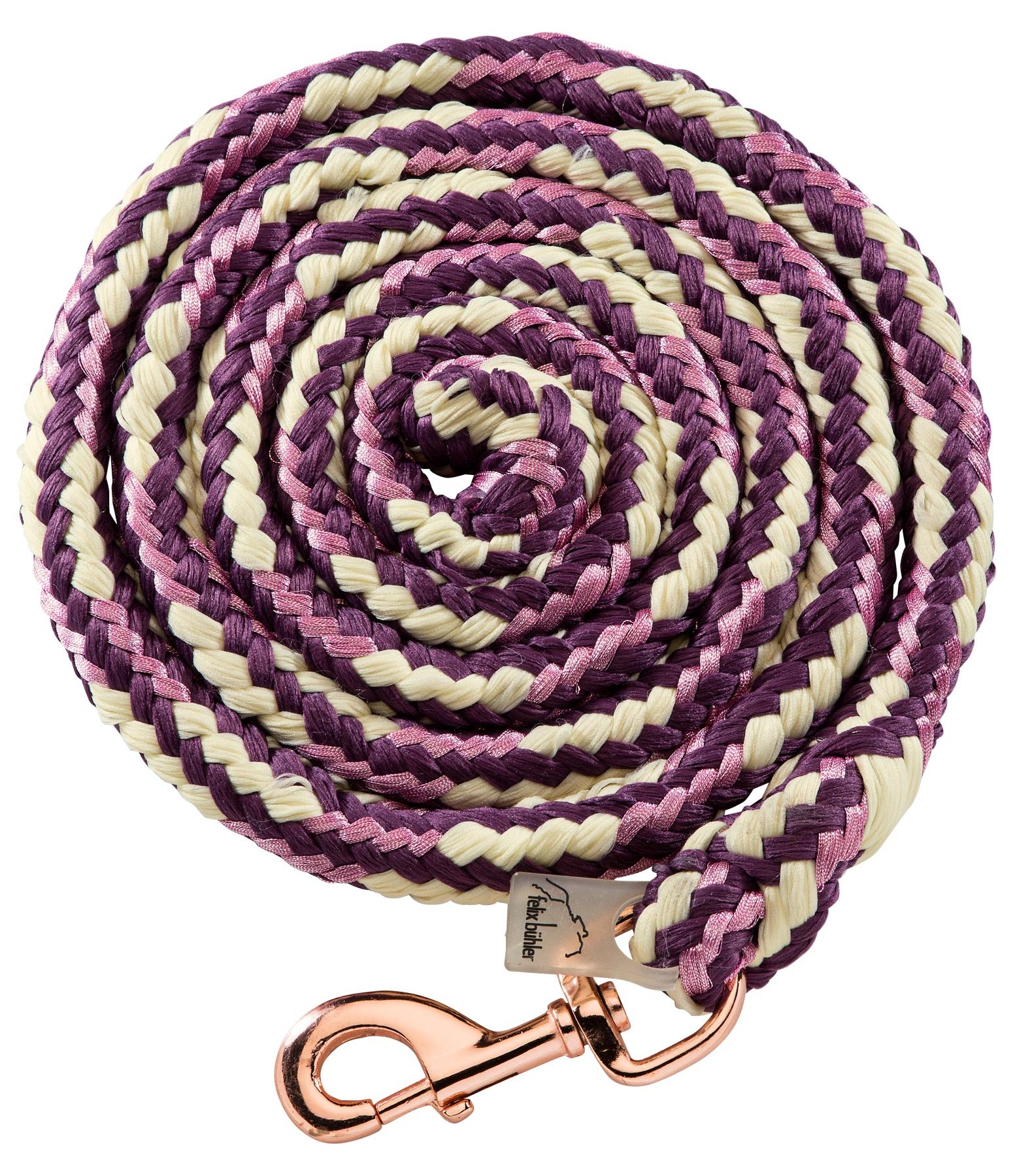 Führstrick Mit Snapkarabiner - 2m Bunter Rundgeflochtener Strick