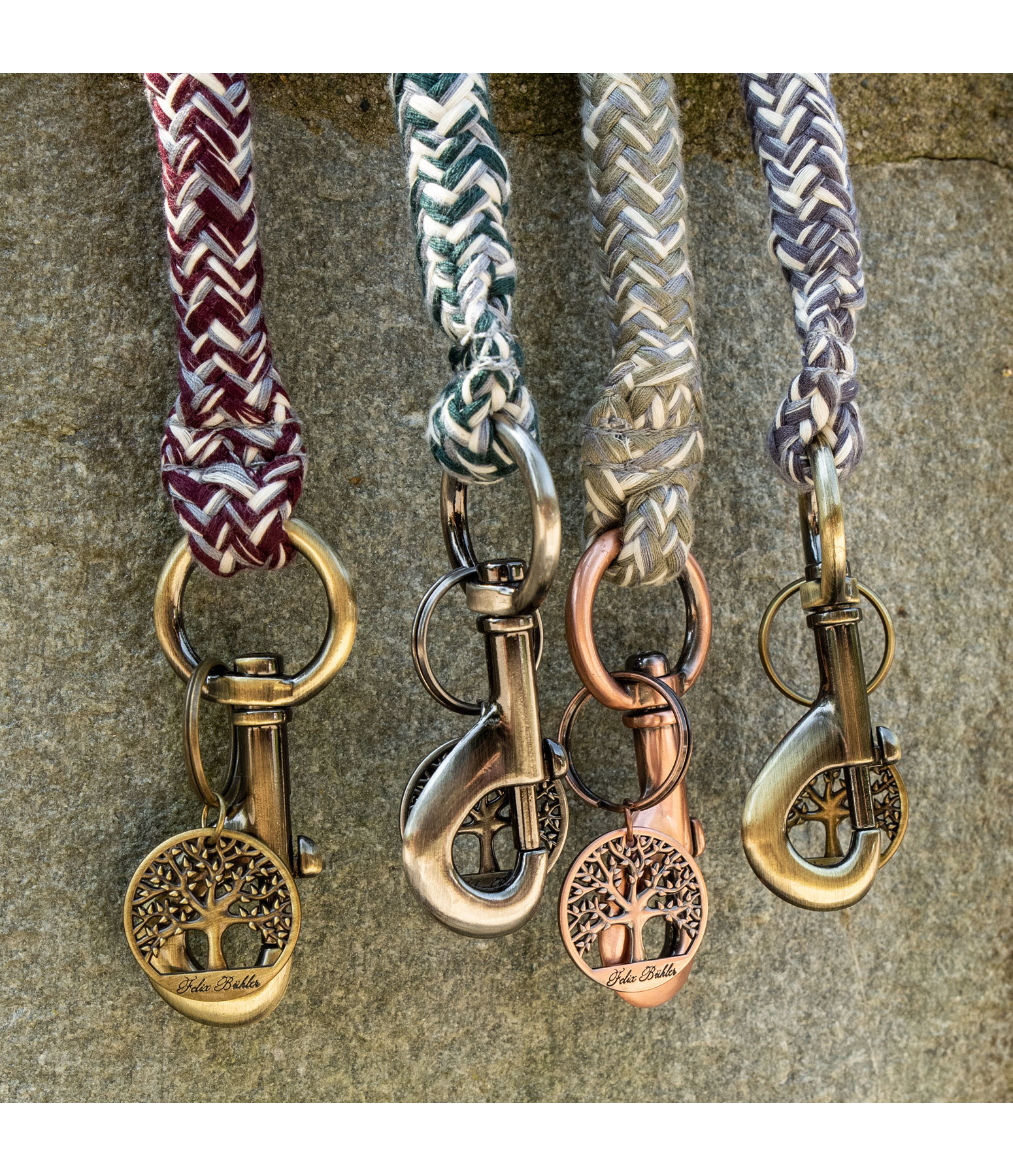 Führstrick Tree of Life mit Karabiner und Charm