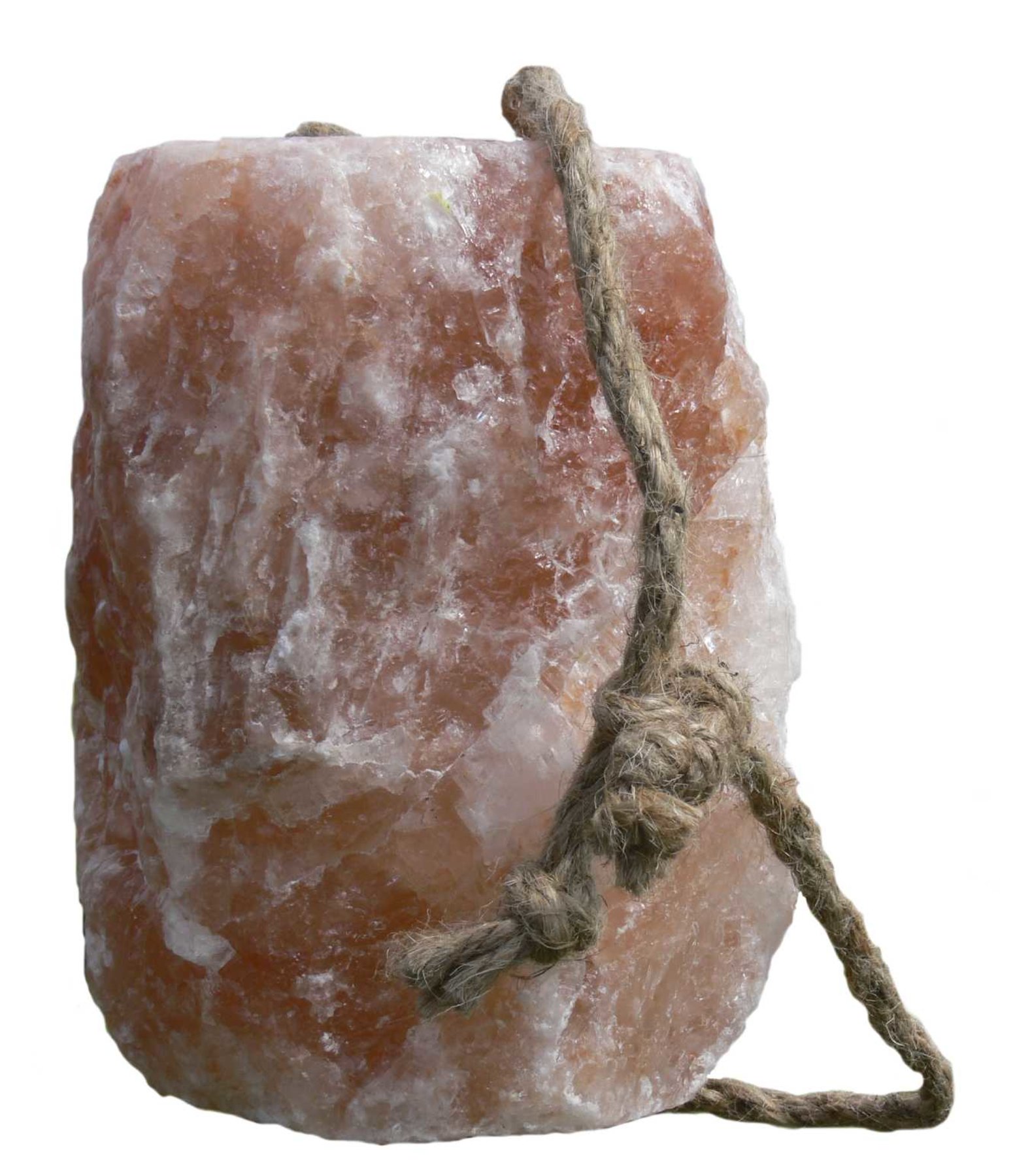 7 kg Salzkristall-Leckstein mit Kordel 1x Biova Salzleckstein ca 