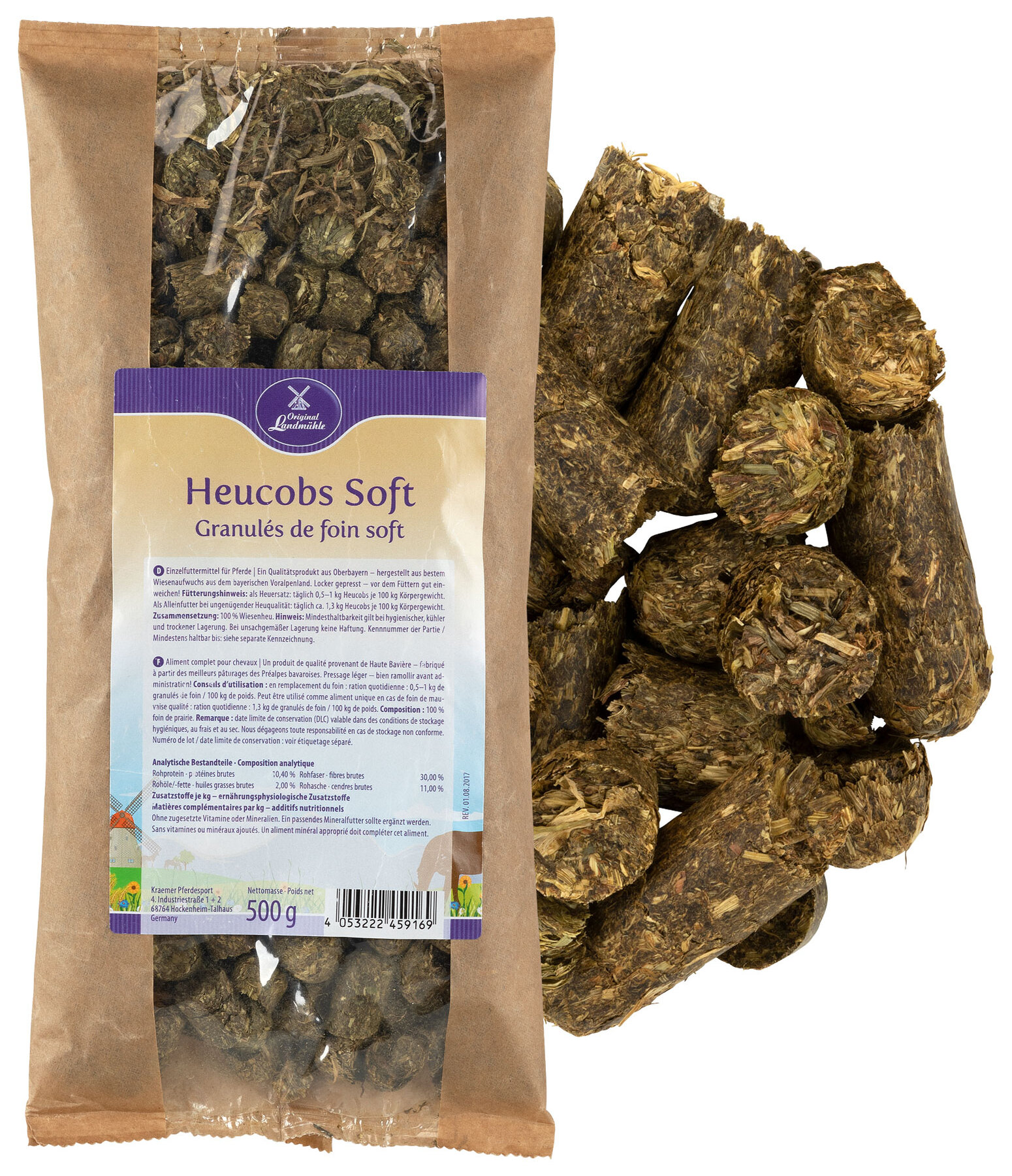 Heucobs Soft für Pferde, Probe