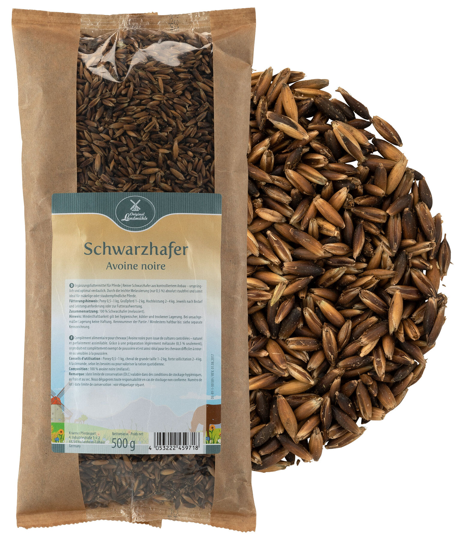 Schwarzhafer für Pferde, Probe