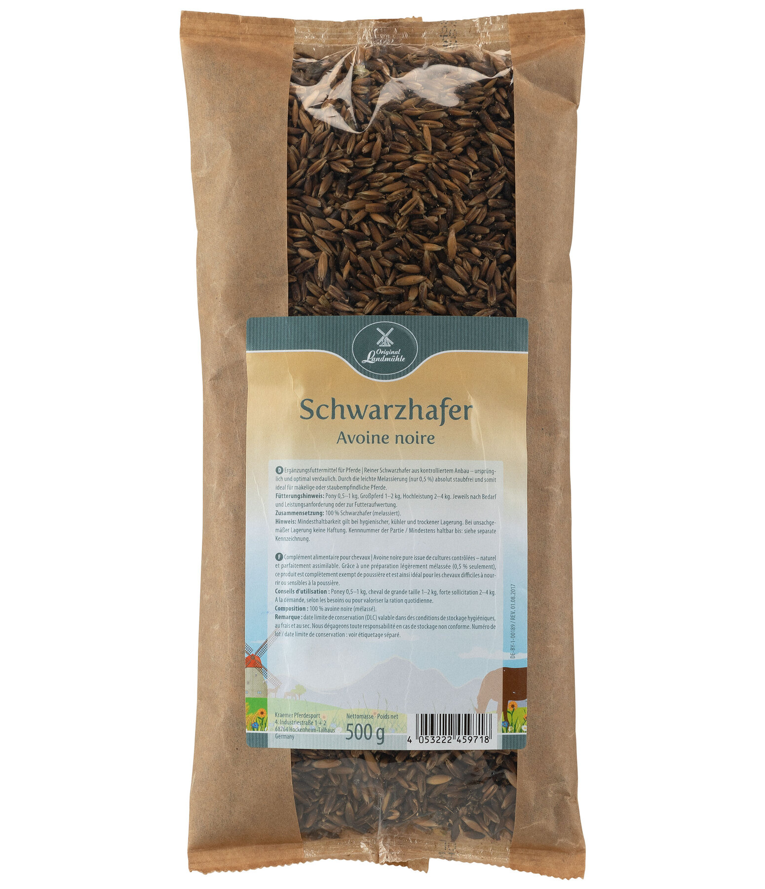 Schwarzhafer für Pferde, Probe