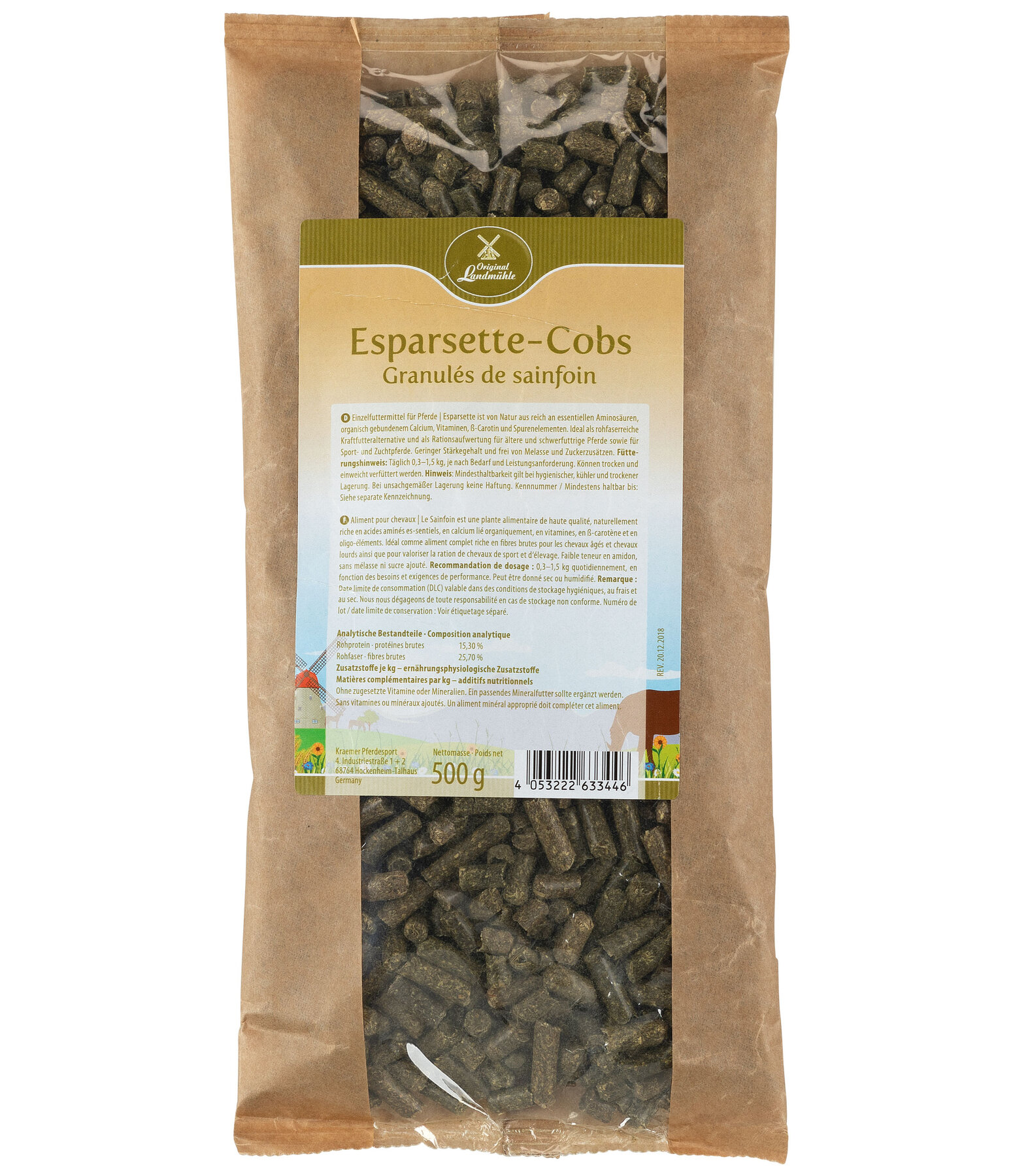 Esparsette-Cobs Futterprobe