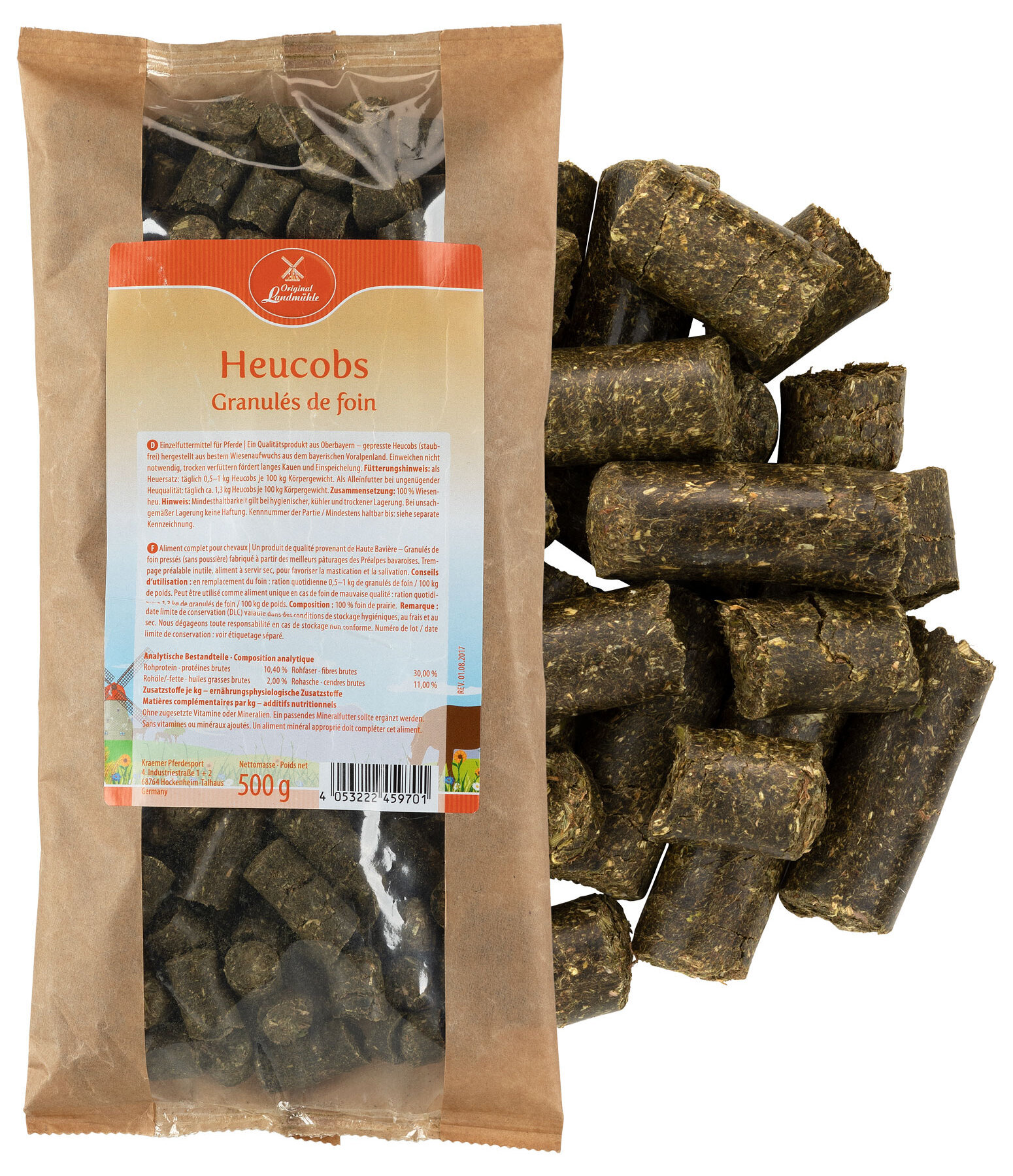Holzner Heucobs 20 kg 0,56€/Kg Pferdefutter Heuersatz Staubarm 