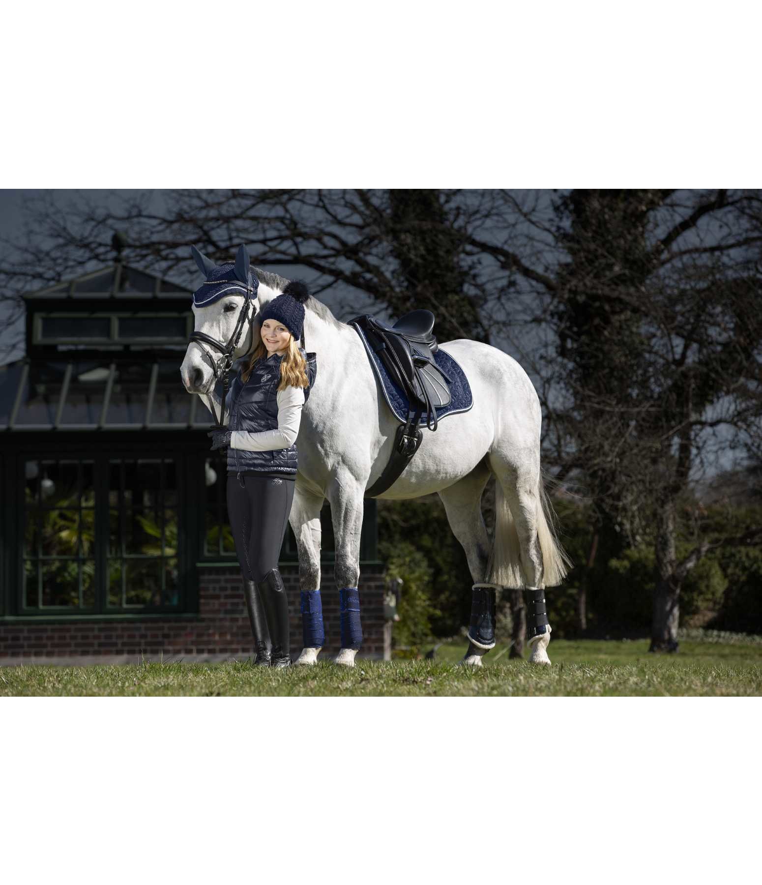 Teddyfleece Dressurgamaschen Moonlight, Hinterbeine