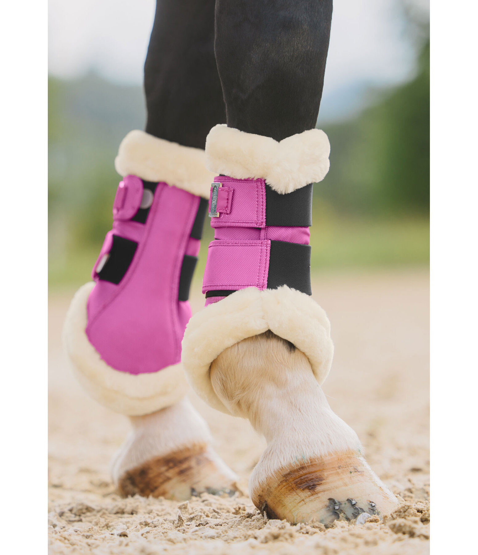 Teddyfleece-Dressurgamaschen Essential, Vorderbeine