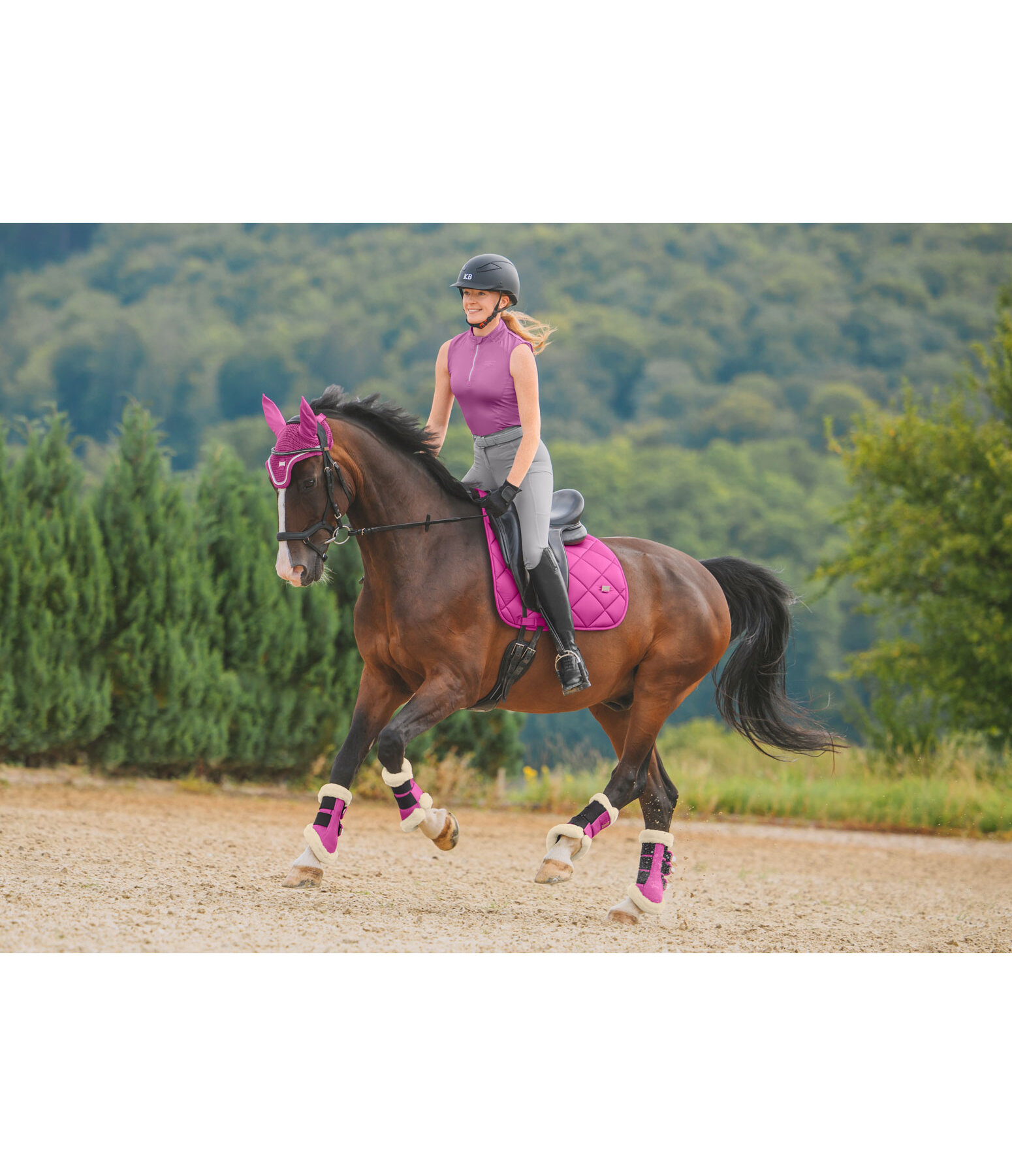 Teddyfleece-Dressurgamaschen Essential, Vorderbeine