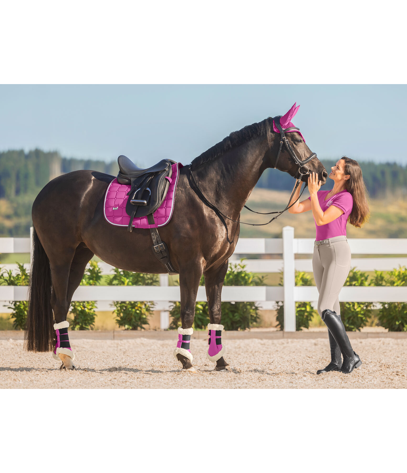Teddyfleece-Dressurgamaschen Essential, Vorderbeine