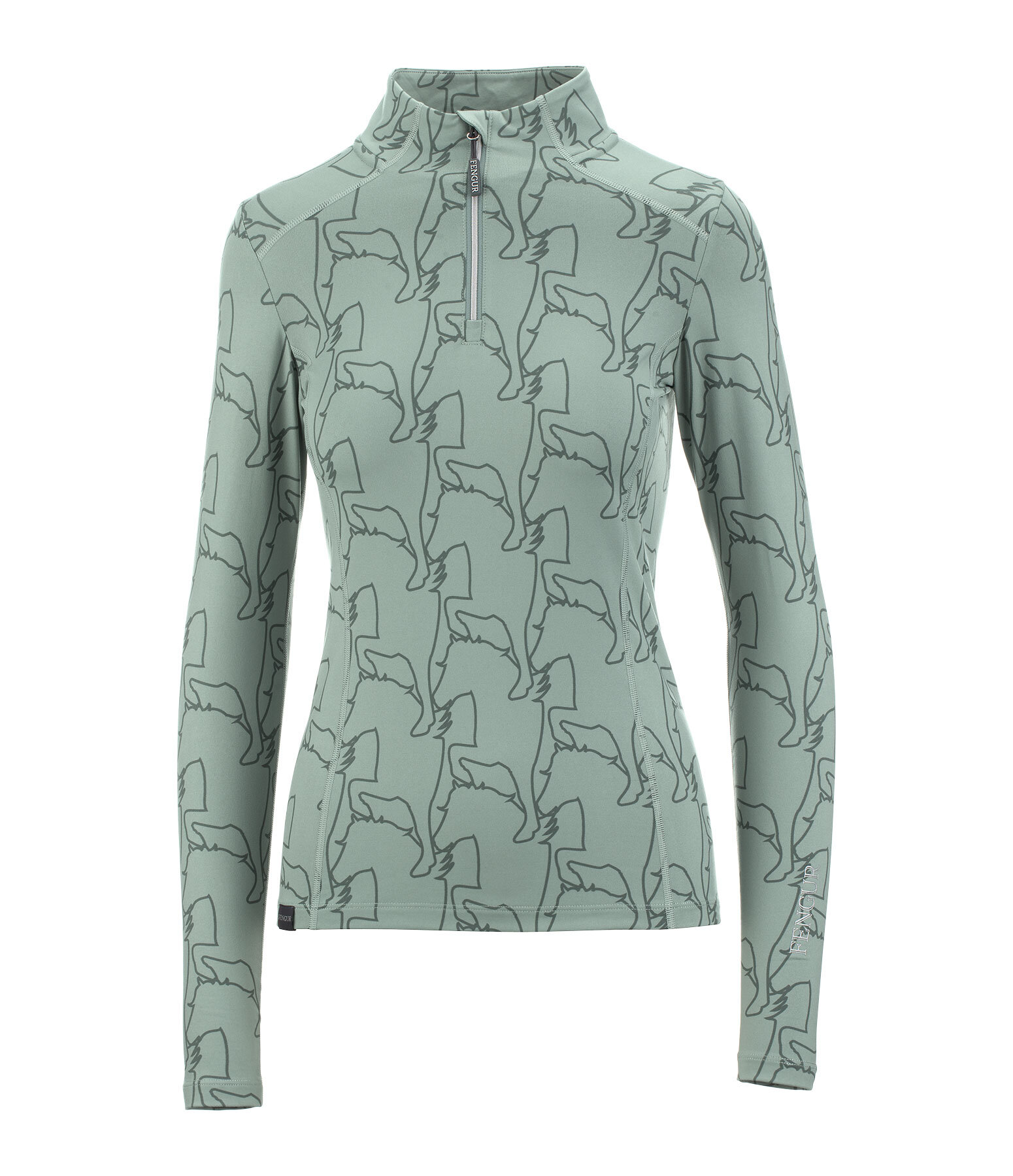 Zip-Funktions-Langarmshirt Asta